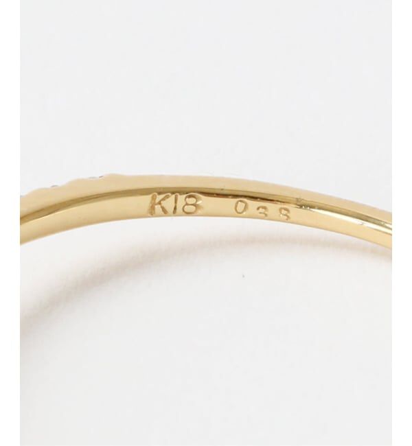 Lilas by Spick&Span「0.38ctサイドダイヤリング K18」|リング|