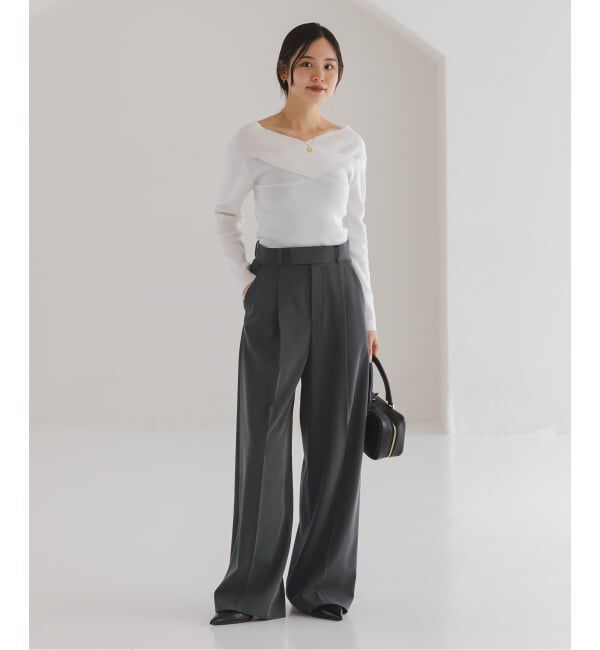 NOBLE「《セットアップ対応》フローツイルスラックスパンツ」|スラックス|