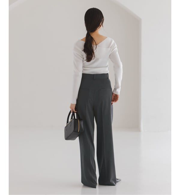 NOBLE「《セットアップ対応》フローツイルスラックスパンツ」|スラックス|