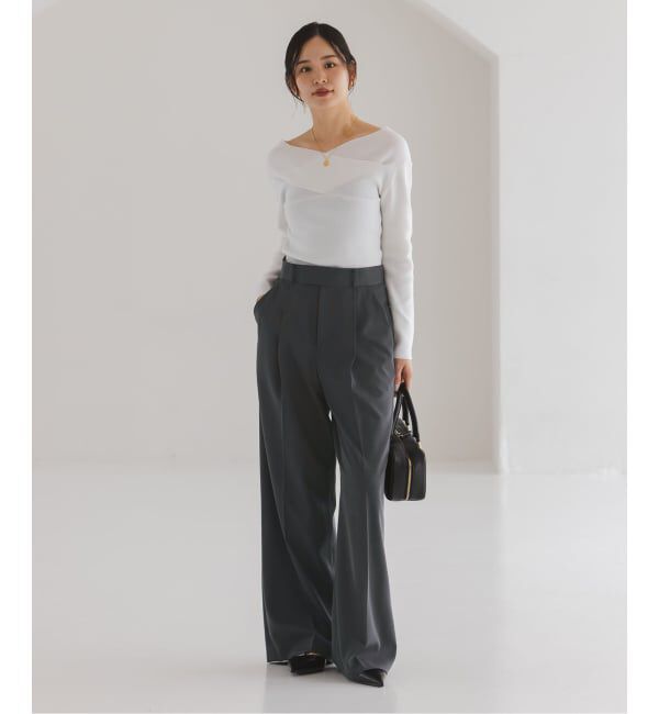 NOBLE「《セットアップ対応》フローツイルスラックスパンツ」|スラックス|