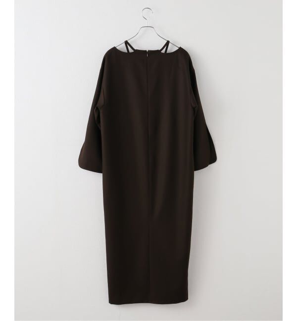 NOBLE「ウールフラノカフタンドレス」|ワンピース|