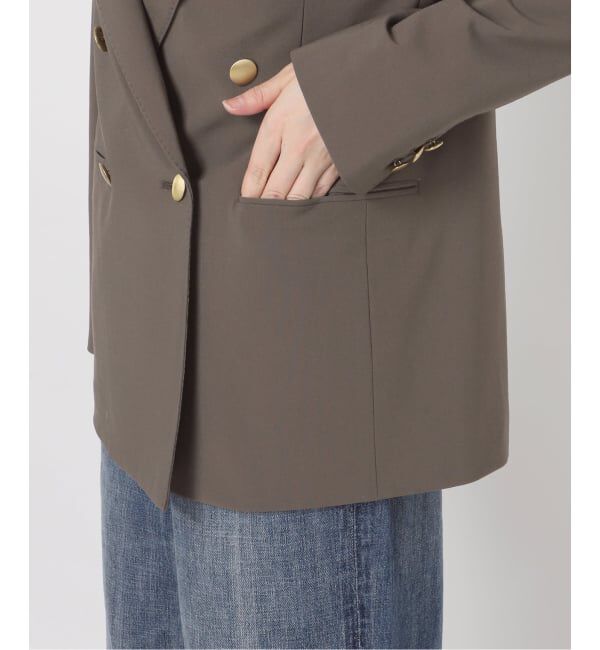 Spick and Span「《新色有り / 追加》プレーンウィーブダブルブレストジャケット」|テーラードジャケット|