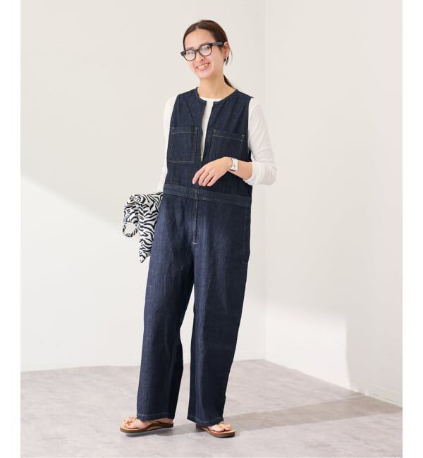 FRAMeWORK「≪追加予約≫WHITE FIELD/ホワイトフィールド ノースリーブオールインワン」|オールインワン|