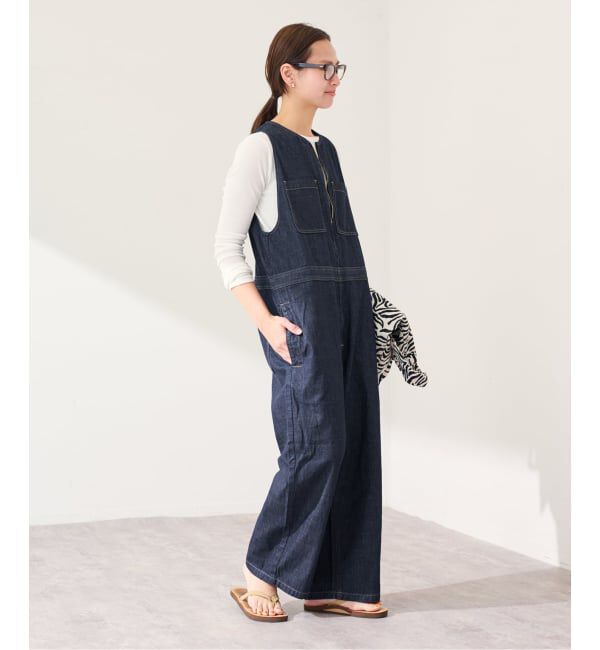 FRAMeWORK「≪追加予約≫WHITE FIELD/ホワイトフィールド ノースリーブオールインワン」|オールインワン|