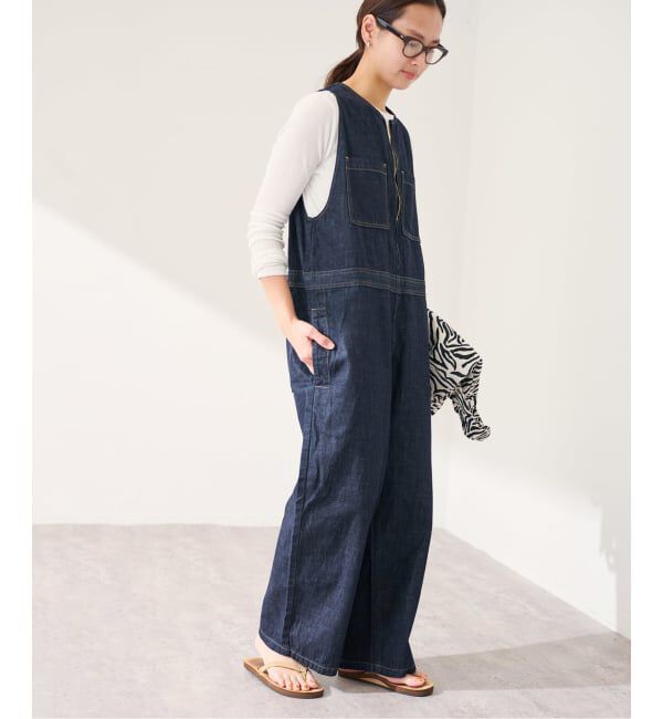 FRAMeWORK「≪追加予約≫WHITE FIELD/ホワイトフィールド ノースリーブオールインワン」|オールインワン|