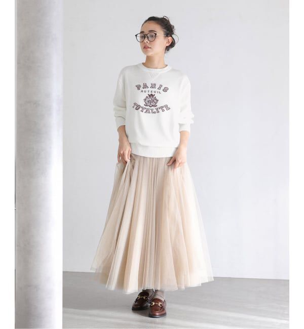  「【洗える】インターシャロゴニット」|ニット・セーター|