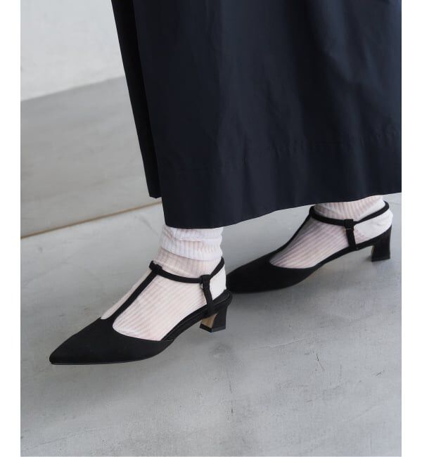  「4cmTストラップパンプス」|パンプス|ブラック