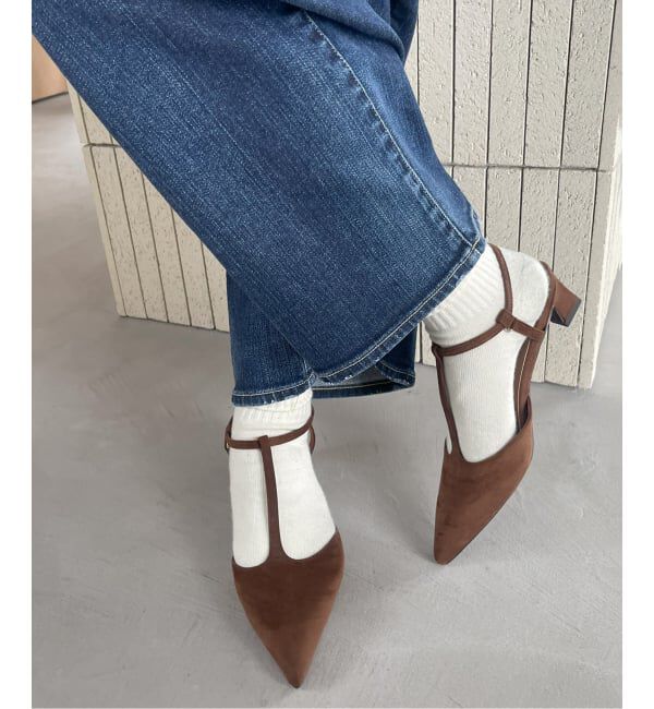  「4cmTストラップパンプス」|パンプス|