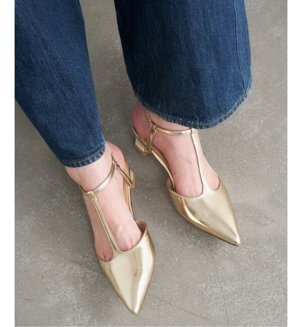  「4cmTストラップパンプス」|パンプス|