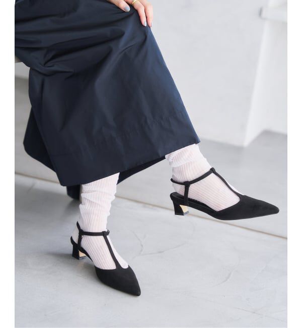  「4cmTストラップパンプス」|パンプス|