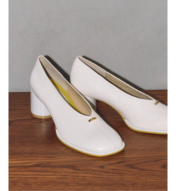 GRISE「《追加予約》GRISE6cmレザーオブリークハイバンプパンプス」|パンプス|