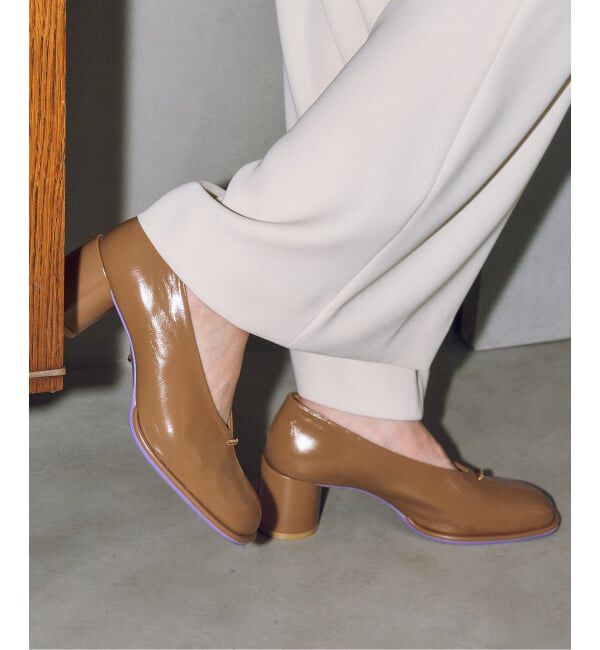 GRISE「《追加予約》GRISE6cmレザーオブリークハイバンプパンプス」|パンプス|