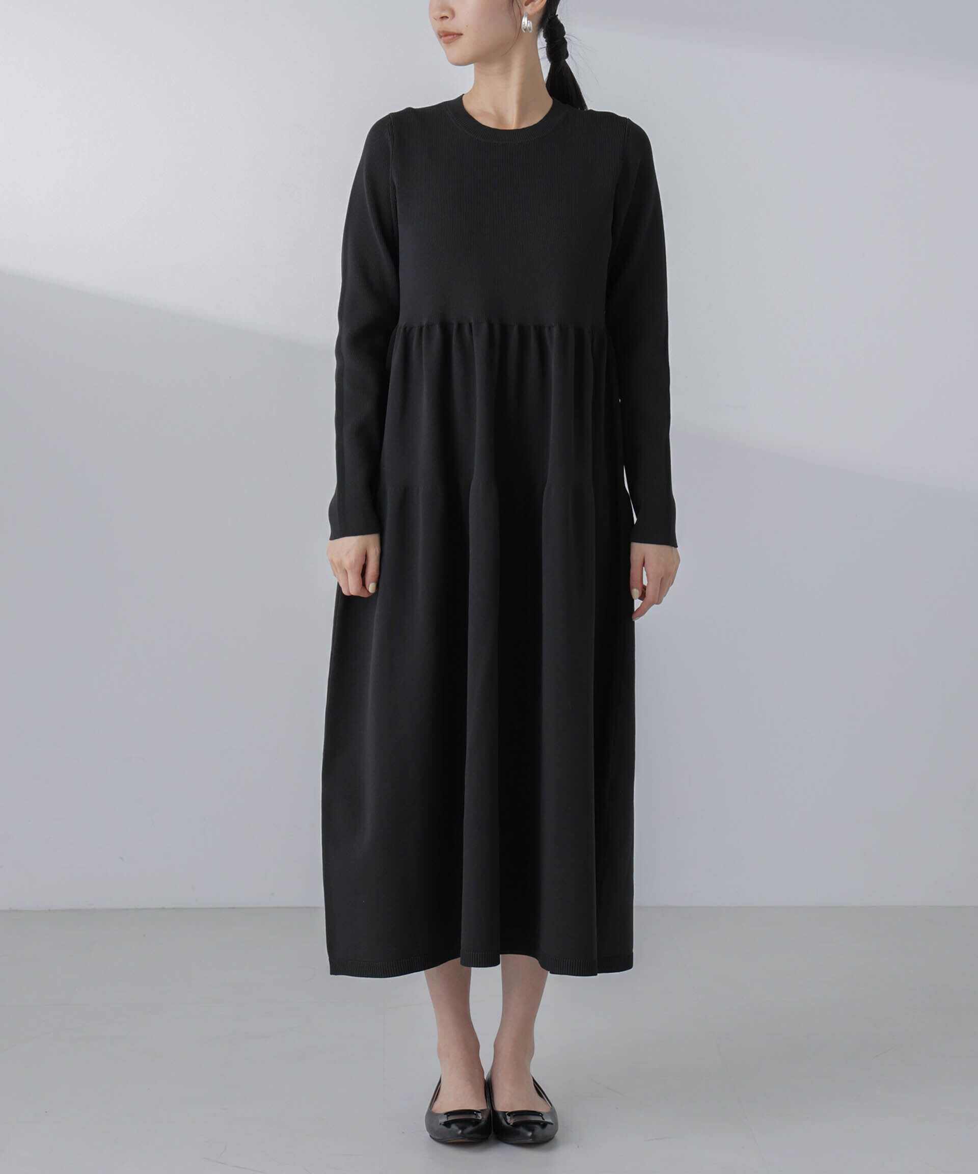 nano･universe「ティアードニットワンピース(セットアップ可)」|ワンピース|