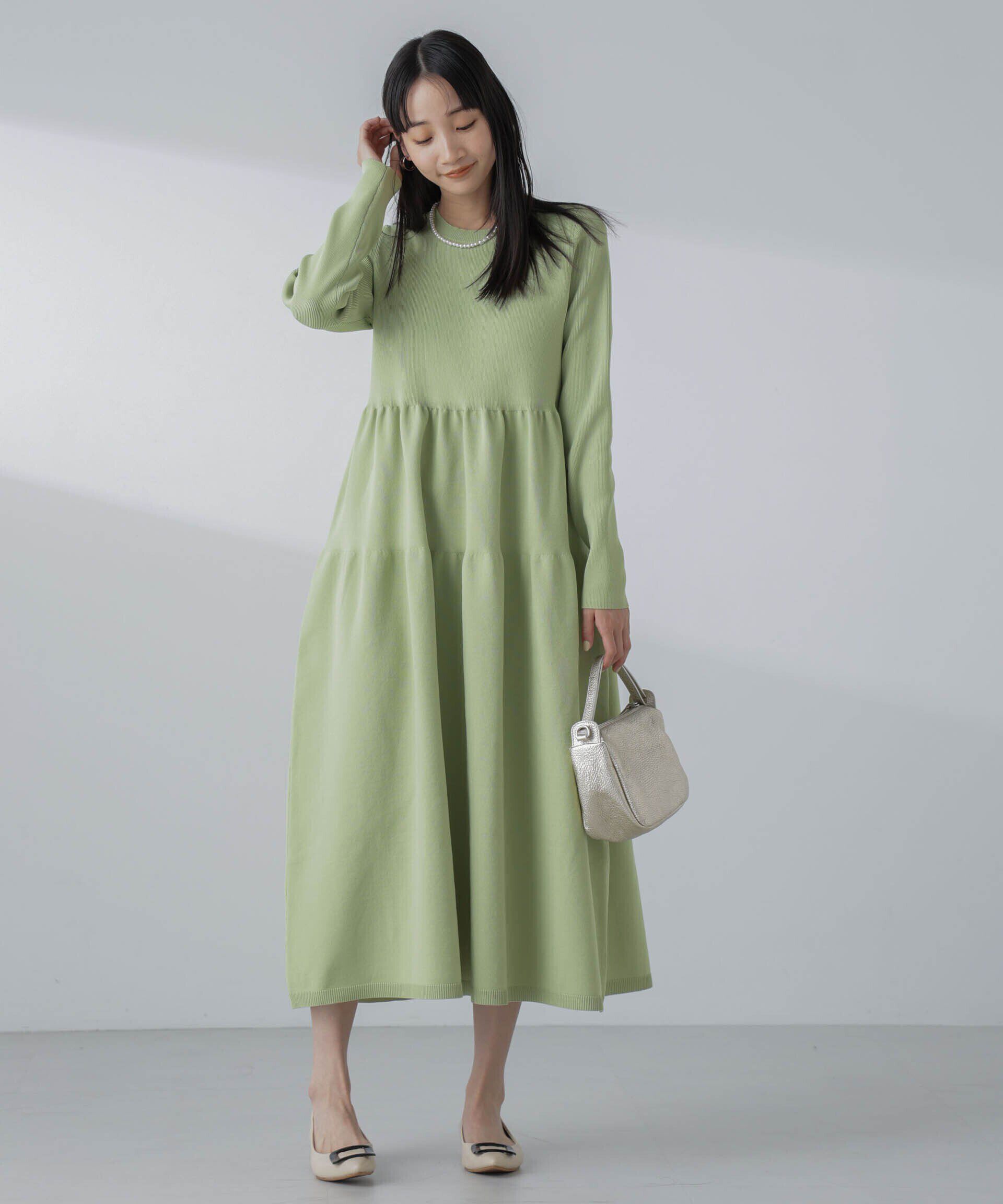 nano･universe「ティアードニットワンピース(セットアップ可)」|ワンピース|