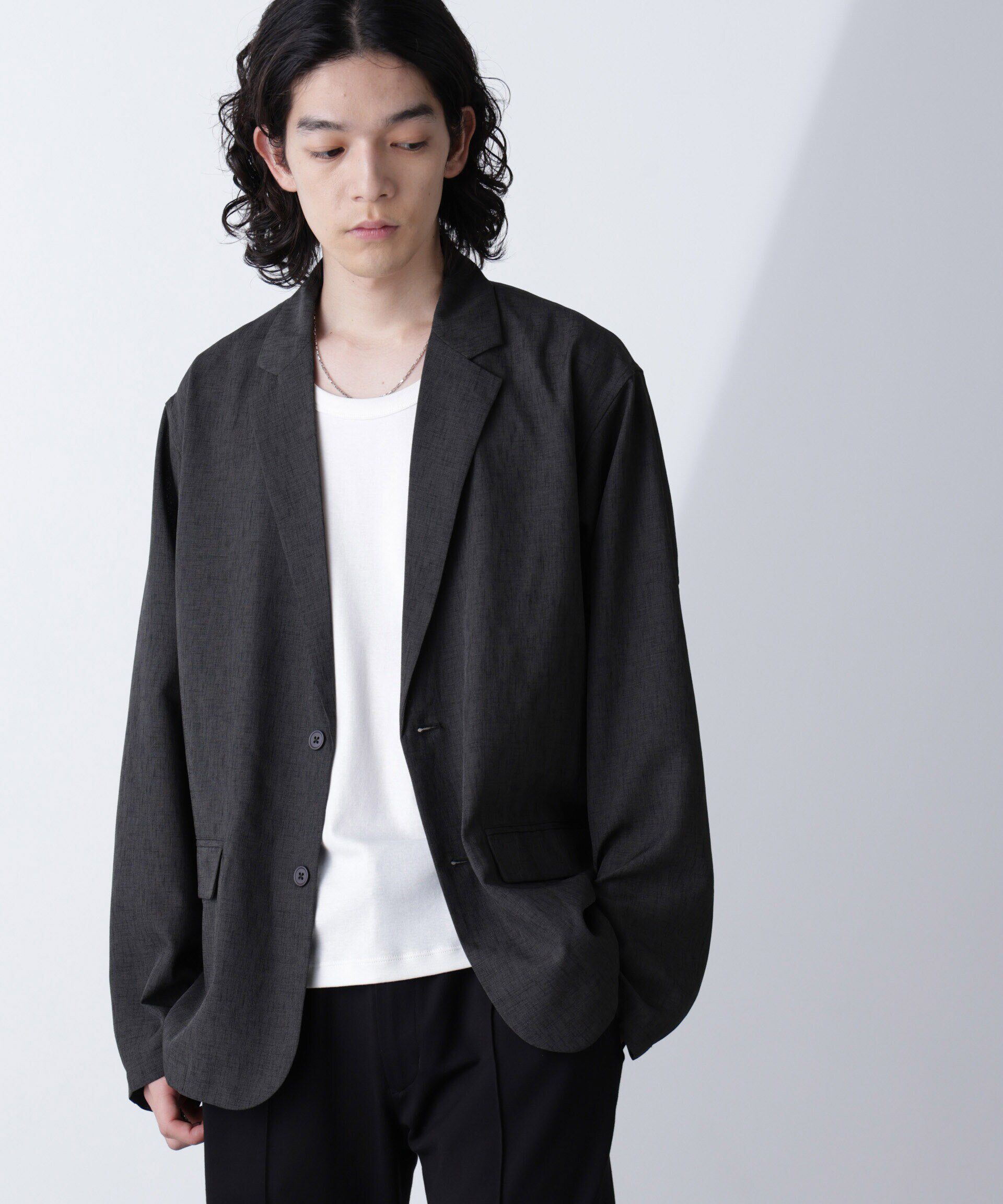 nano･universe「テックリネンラペルシャツ 長袖(セットアップ可)」|シャツ・ブラウス|