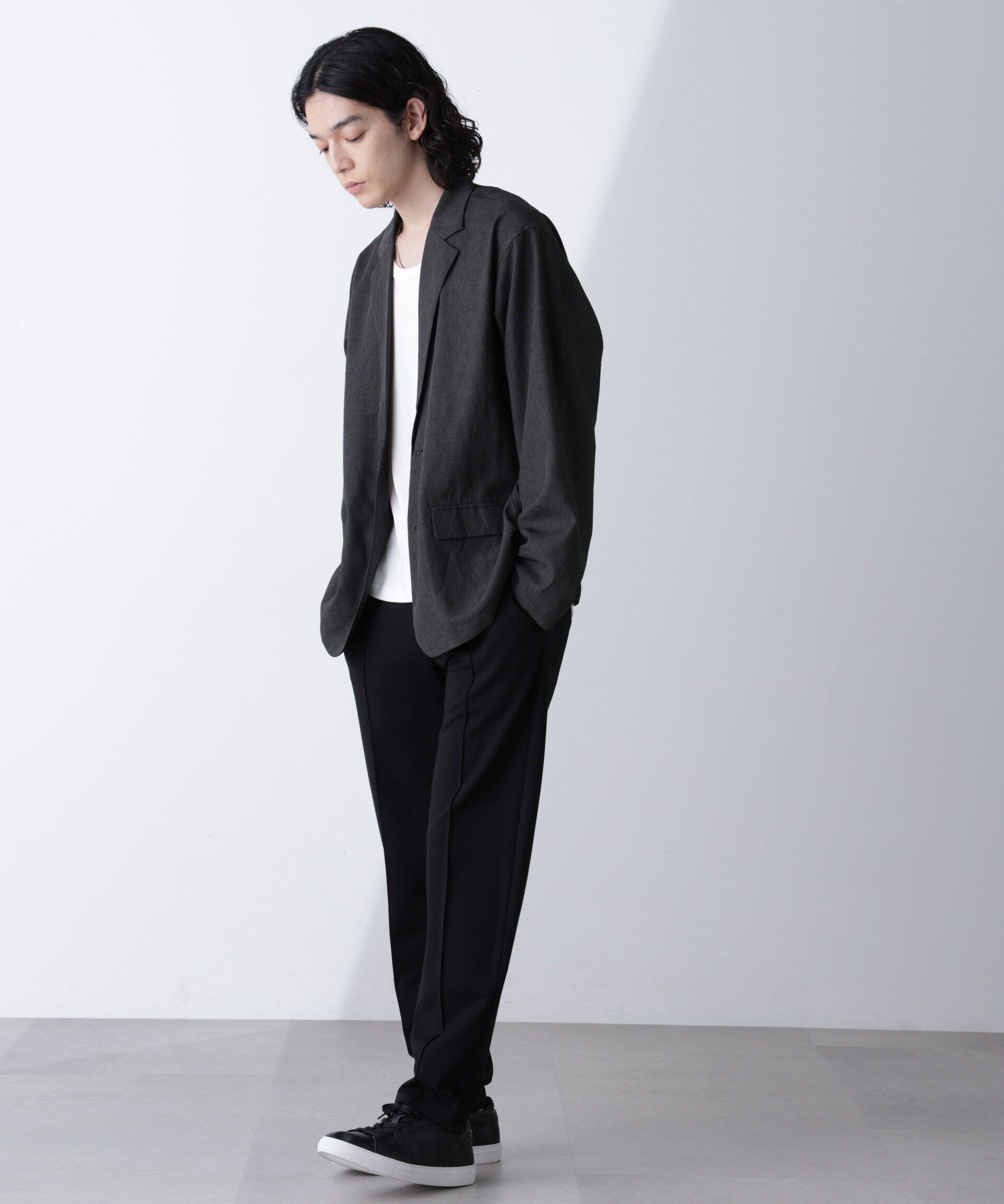 nano･universe「テックリネンラペルシャツ 長袖(セットアップ可)」|シャツ・ブラウス|