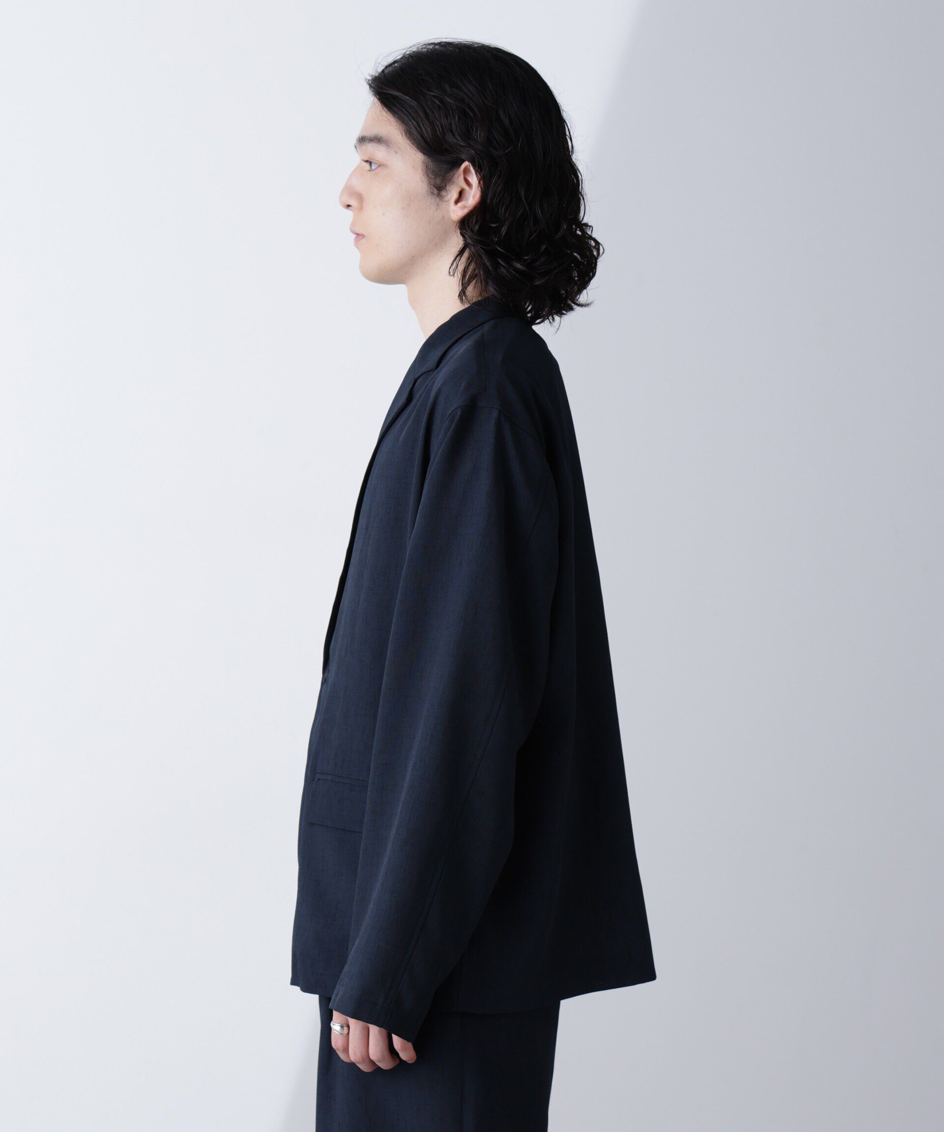 nano･universe「テックリネンラペルシャツ 長袖(セットアップ可)」|シャツ・ブラウス|