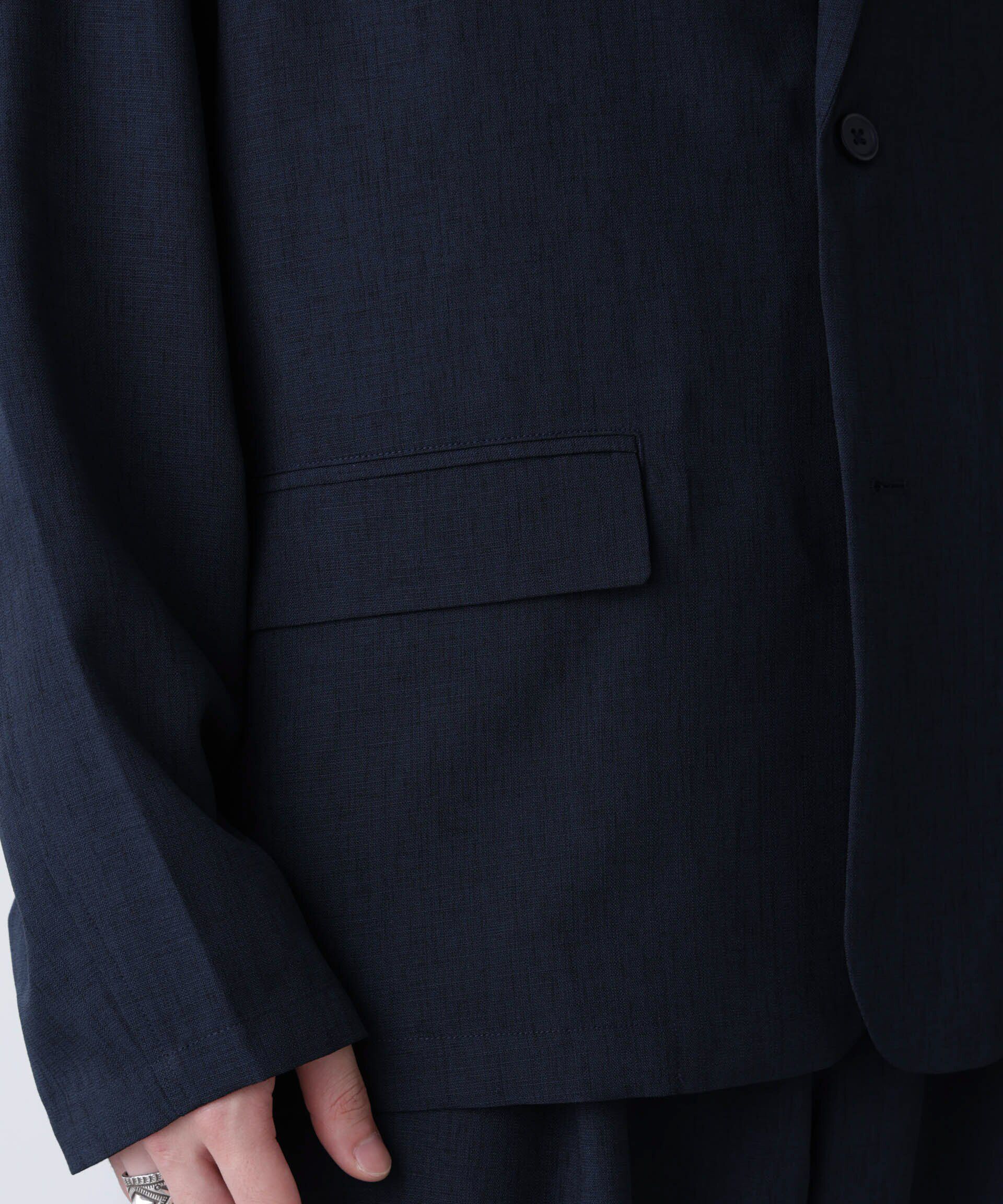 nano･universe「テックリネンラペルシャツ 長袖(セットアップ可)」|シャツ・ブラウス|