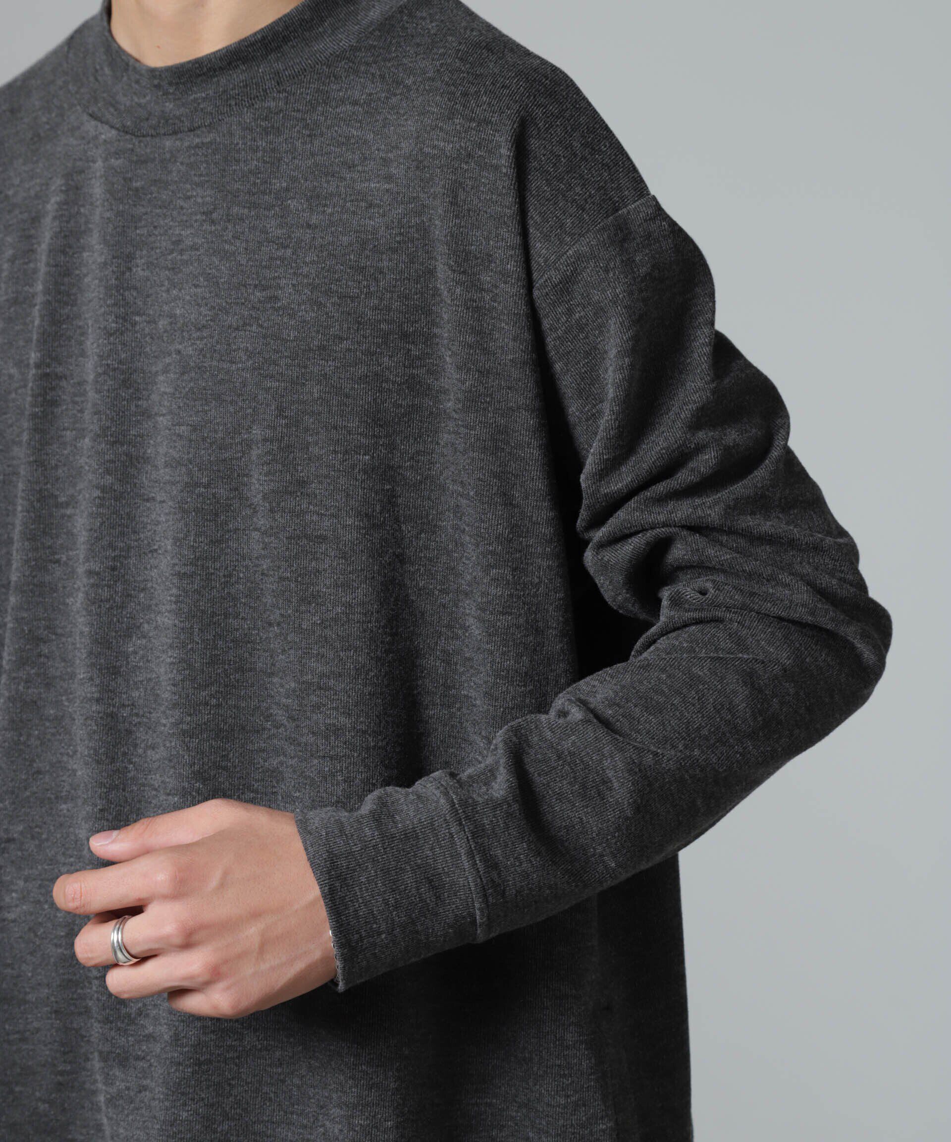 nano･universe「WEB限定/ストレッチテレコモックネックプルオーバー 長袖」|Tシャツ・カットソー|