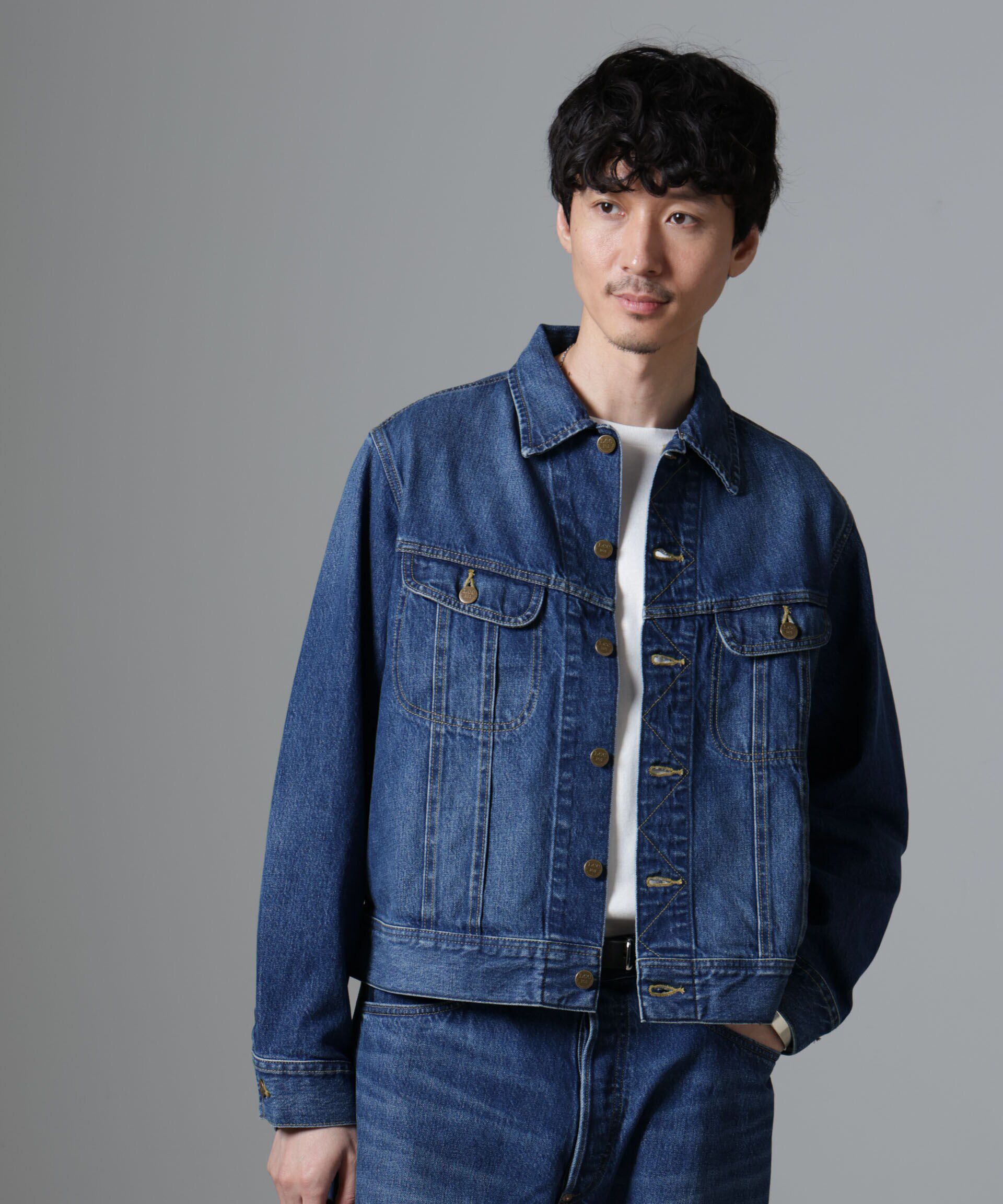 nano･universe「Lee/別注 Lee 101-J DENIM JACKET(セットアップ可)」|ブルゾン・スタジャン|ブルー