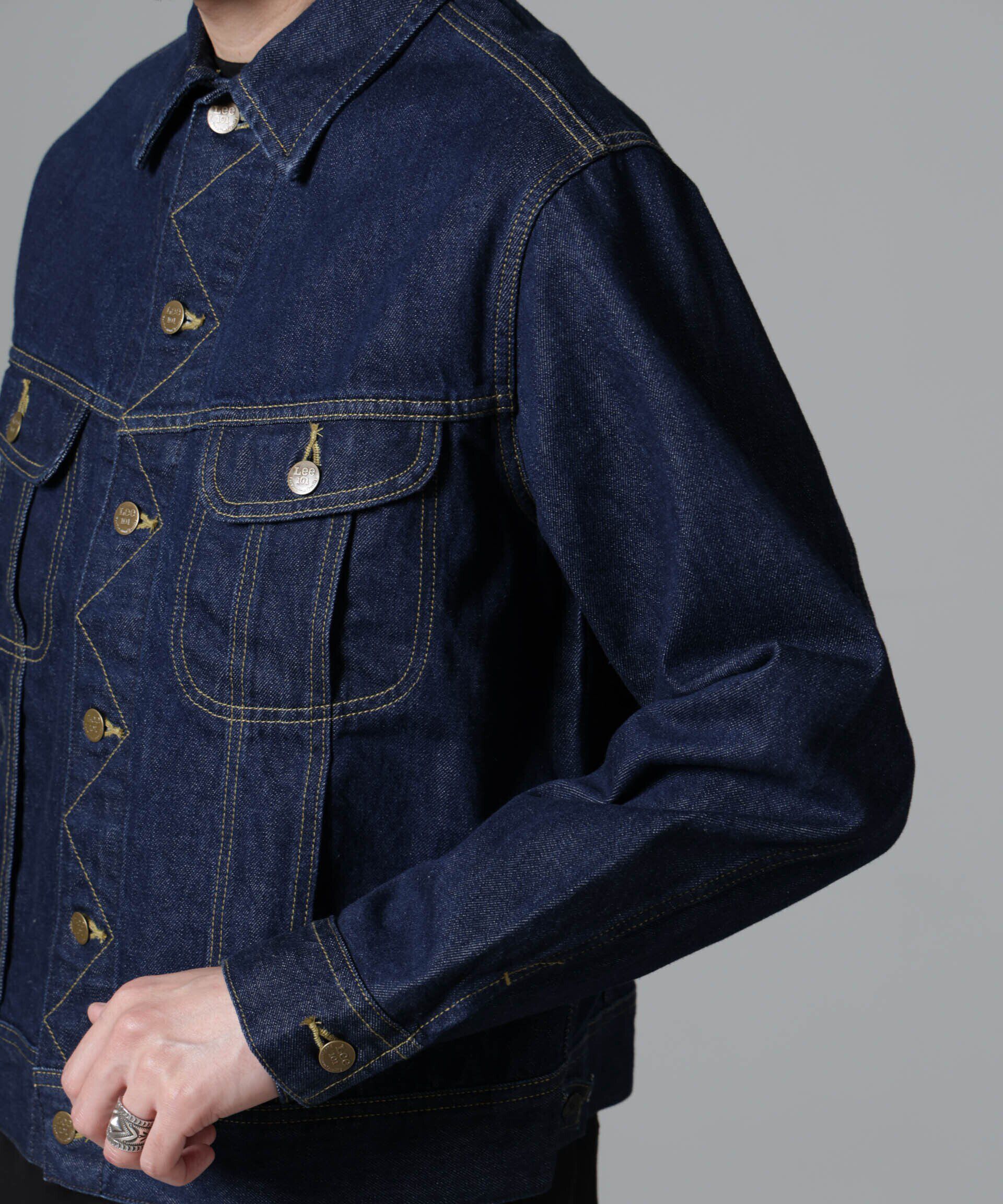 nano･universe「Lee/別注 Lee 101-J DENIM JACKET(セットアップ可)」|ブルゾン・スタジャン|