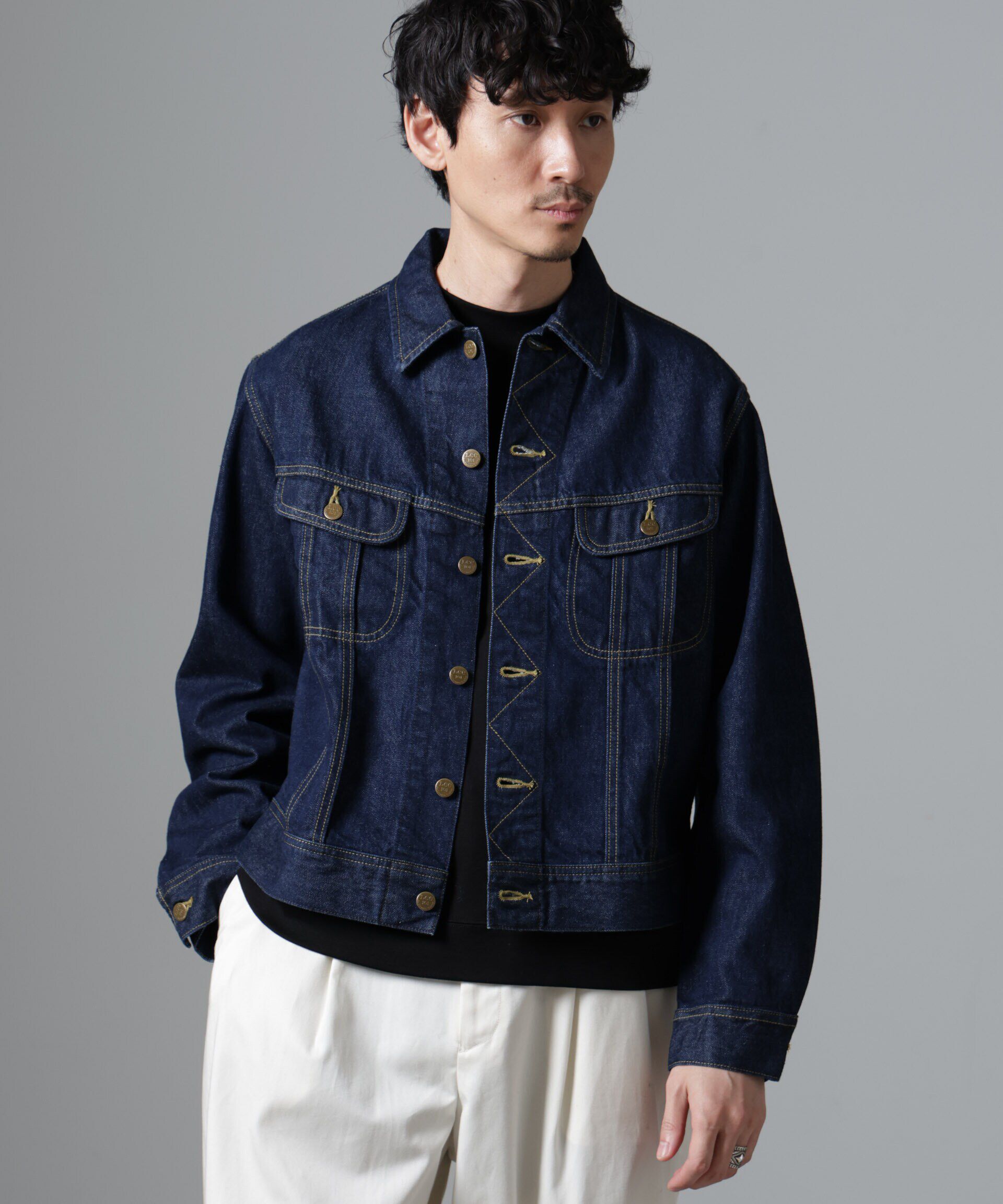 nano･universe「Lee/別注 Lee 101-J DENIM JACKET(セットアップ可)」|ブルゾン・スタジャン|