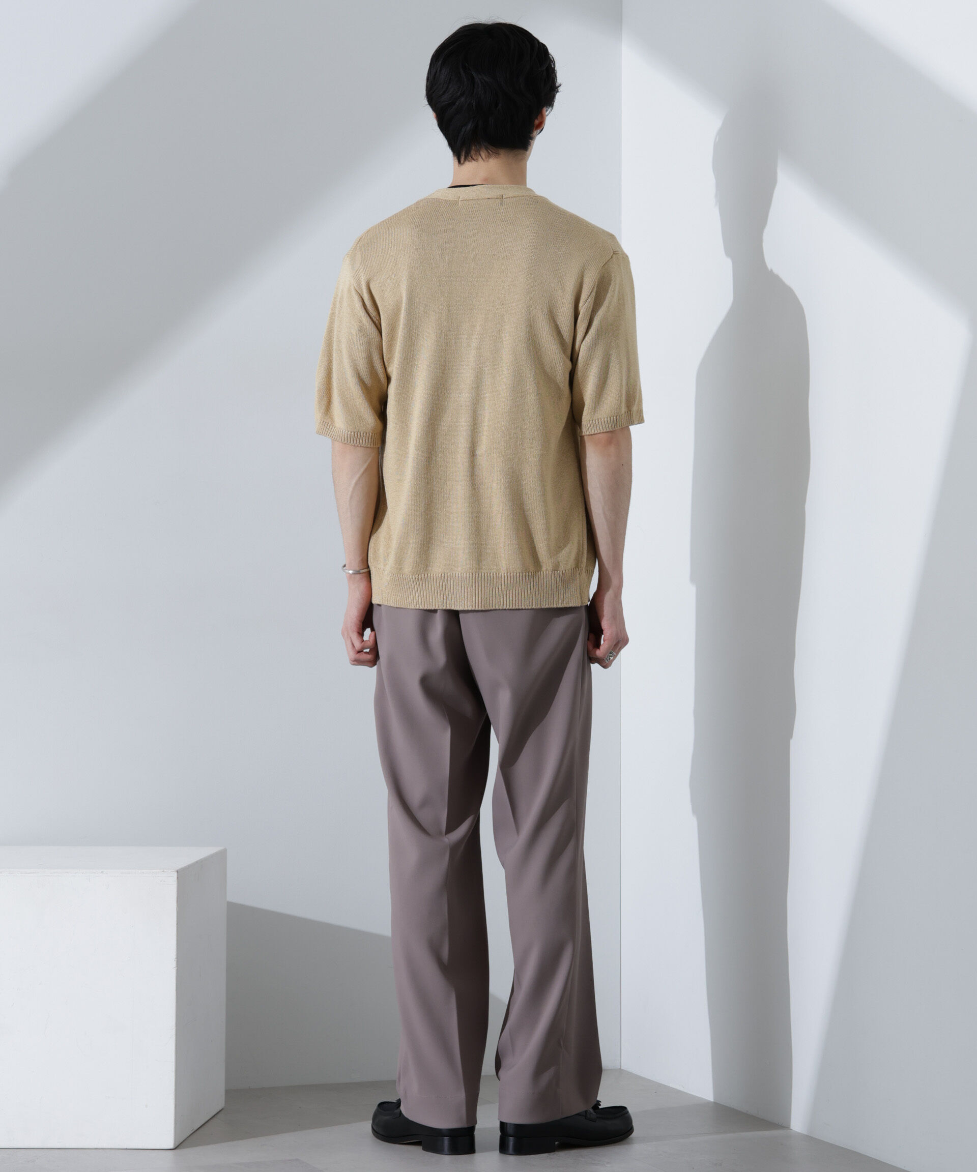 nano･universe「コットンライクニットカーディガン 半袖」|ニット・セーター|