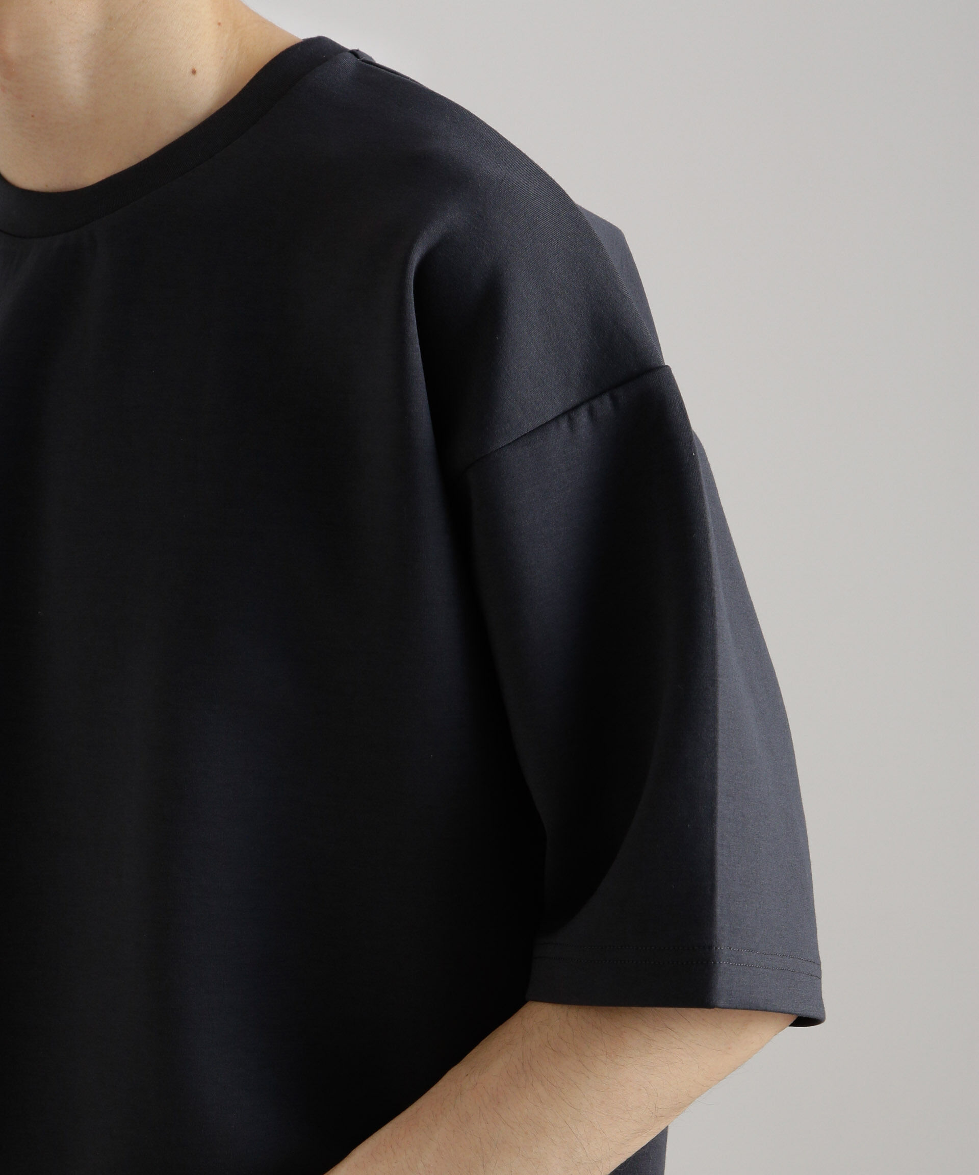 nano･universe「ワイドダンボールTシャツ 半袖」|Tシャツ・カットソー|