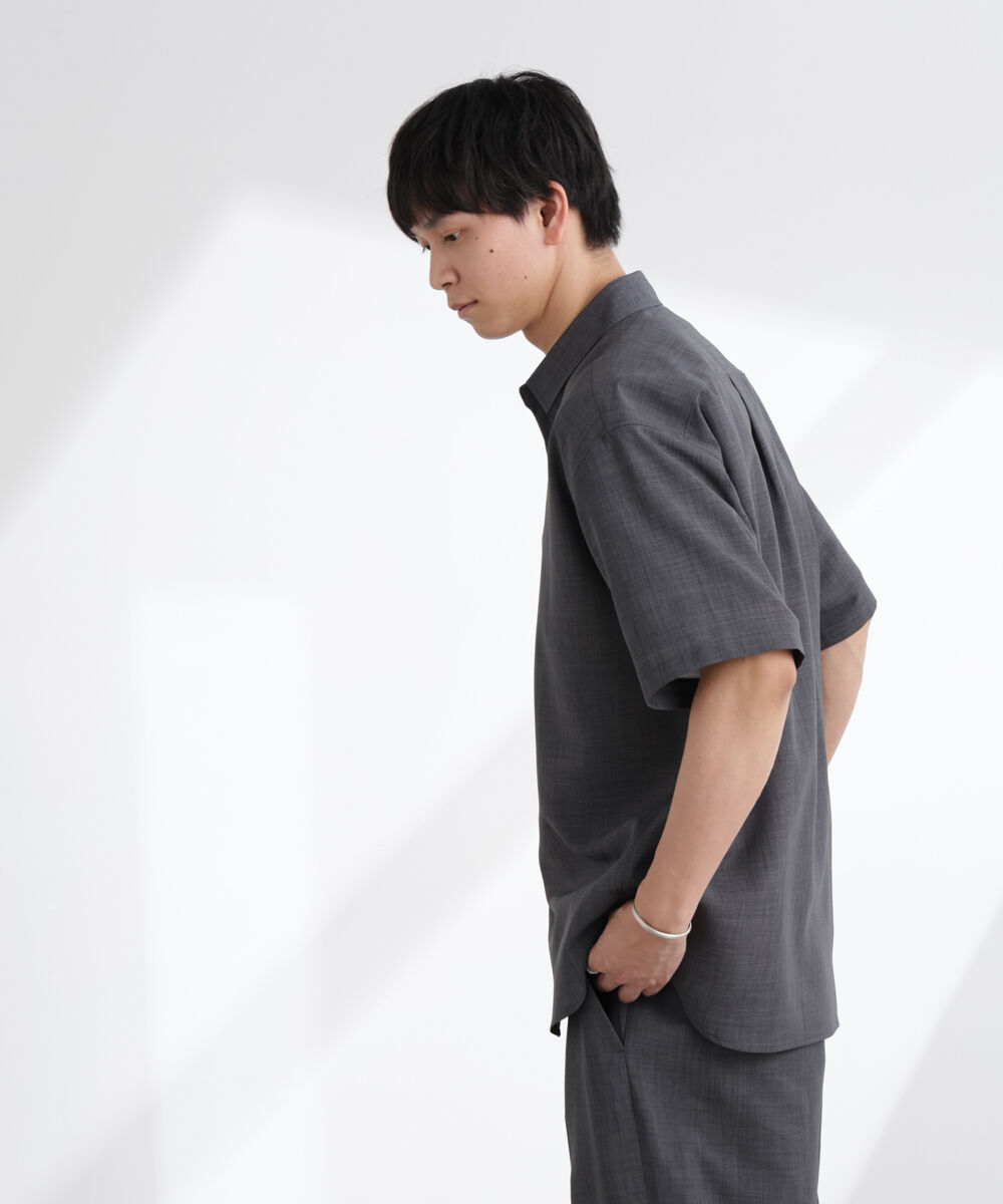 nano･universe「ライトウェイトドライシャツ 半袖(セットアップ可)」|シャツ・ブラウス|
