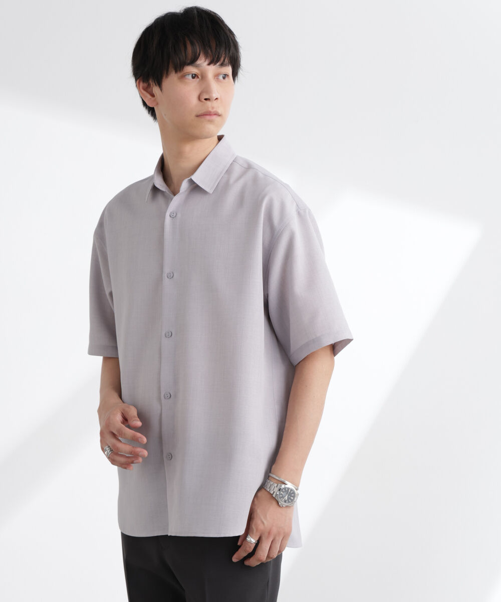 nano･universe「ライトウェイトドライシャツ 半袖(セットアップ可)」|シャツ・ブラウス|