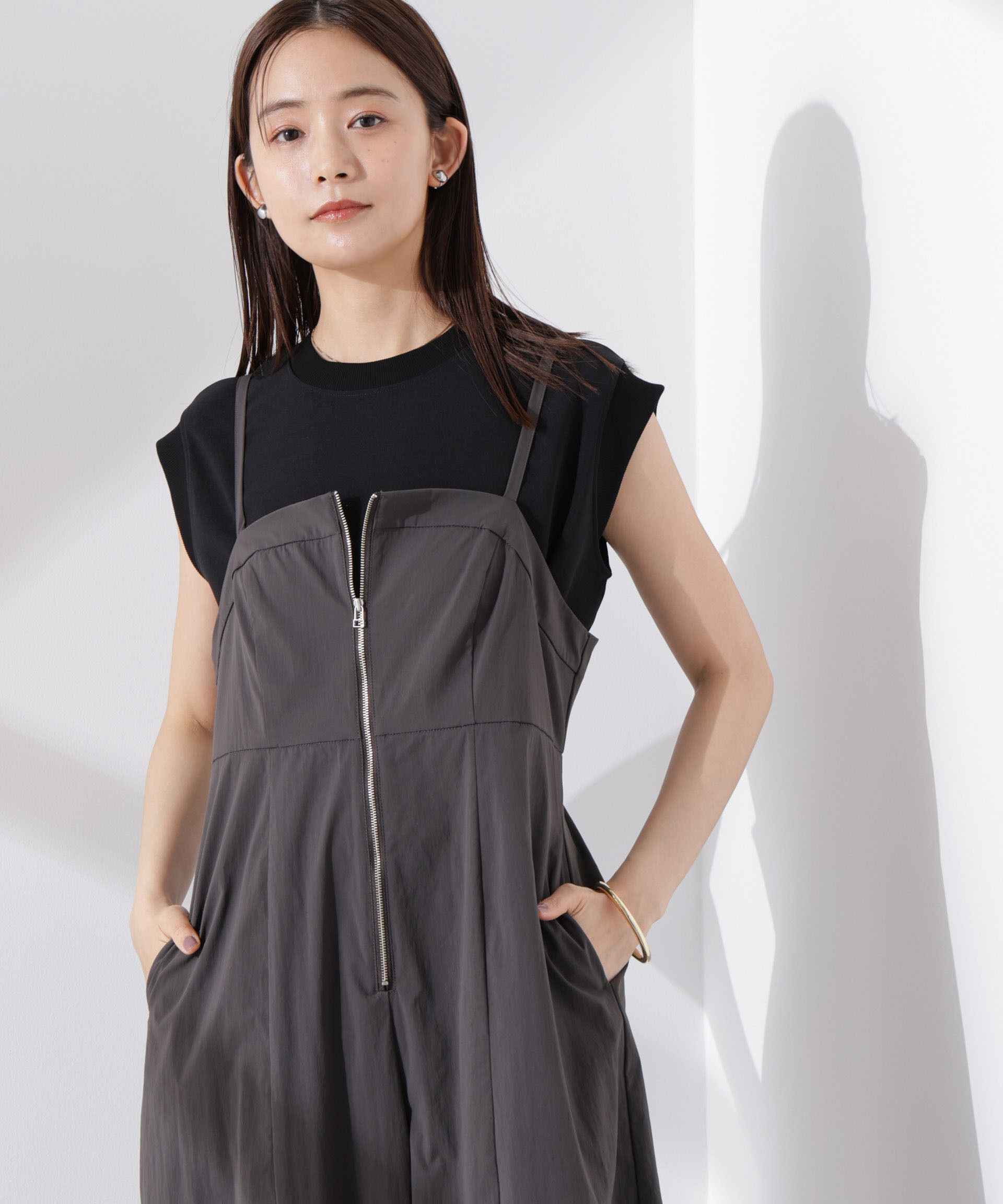 nano･universe「カットジョーゼットノースリーブTシャツ」|Tシャツ・カットソー|