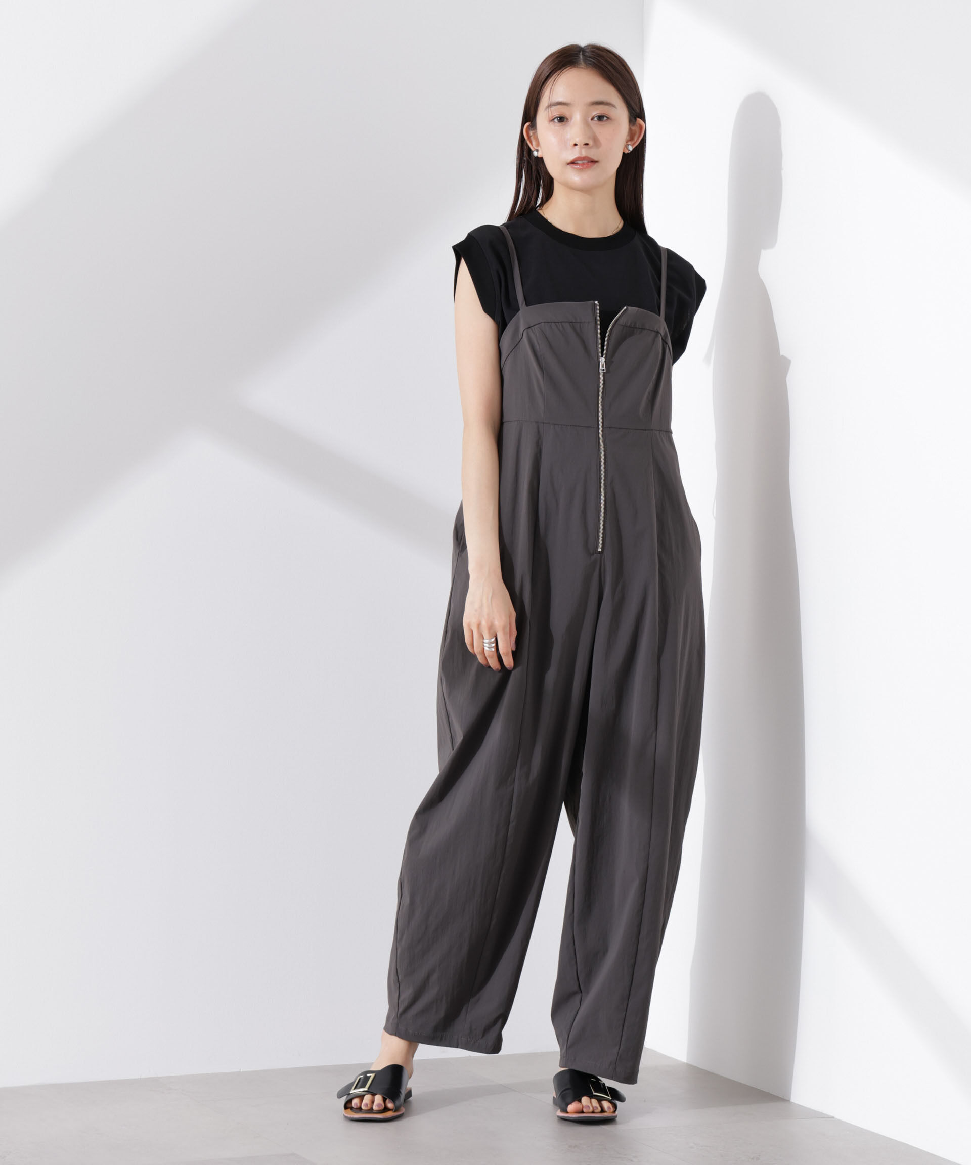 nano･universe「カットジョーゼットノースリーブTシャツ」|Tシャツ・カットソー|