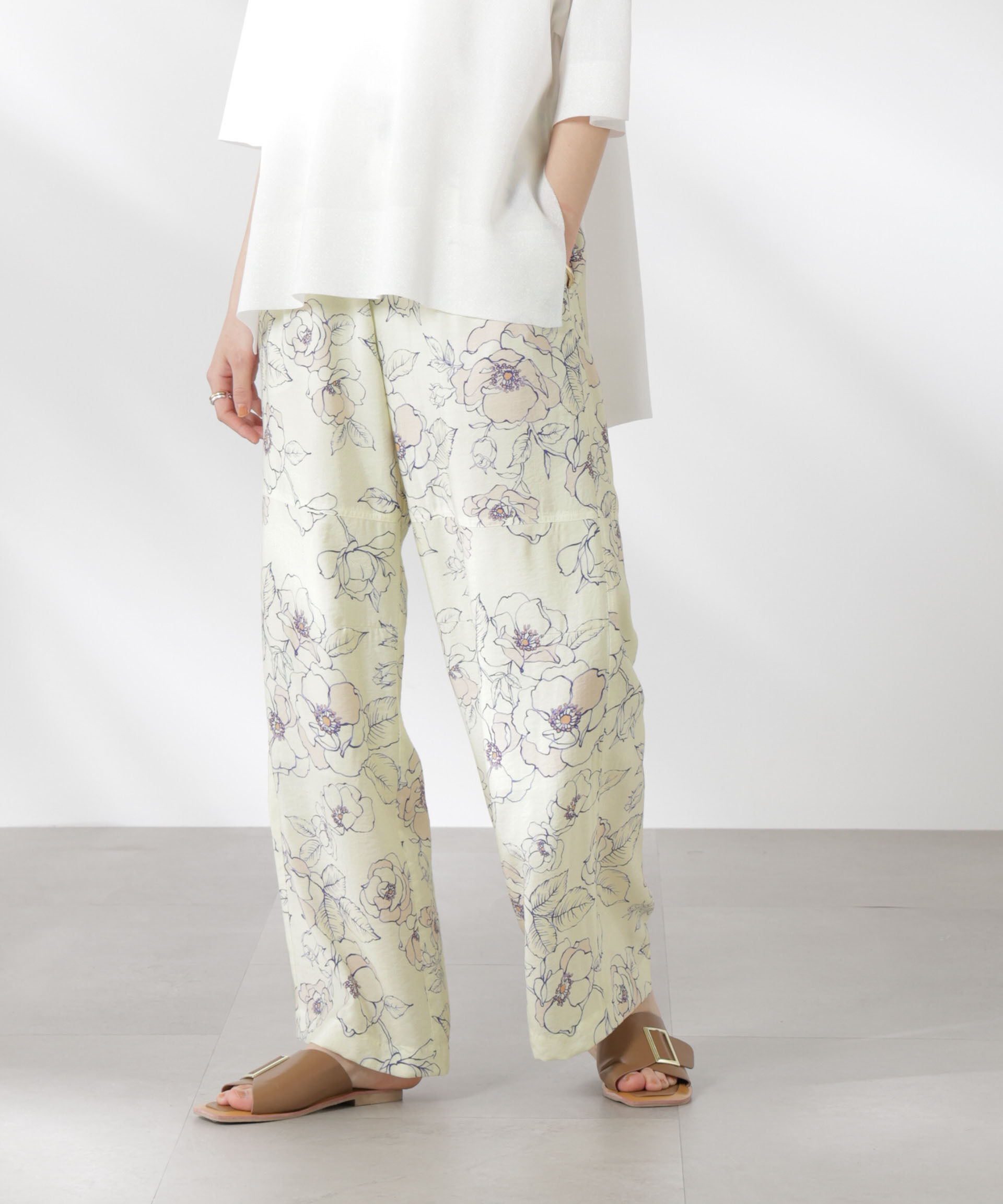 nano･universe「リラックスワイドパンツ」|チノ|パターン1