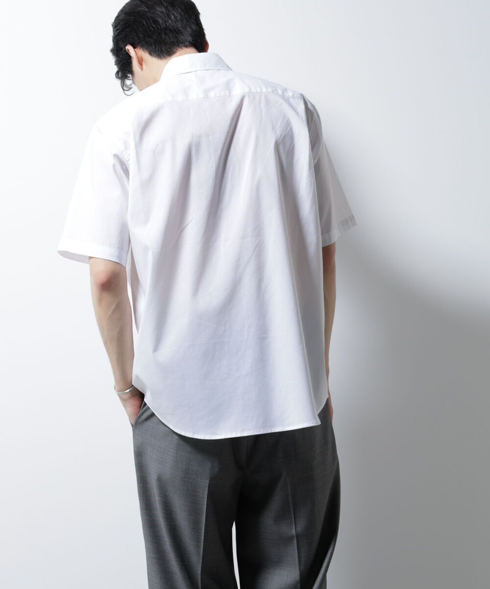 nano･universe「｢ICE FLOW LINEN｣レギュラーカラーシャツ 半袖」|シャツ・ブラウス|