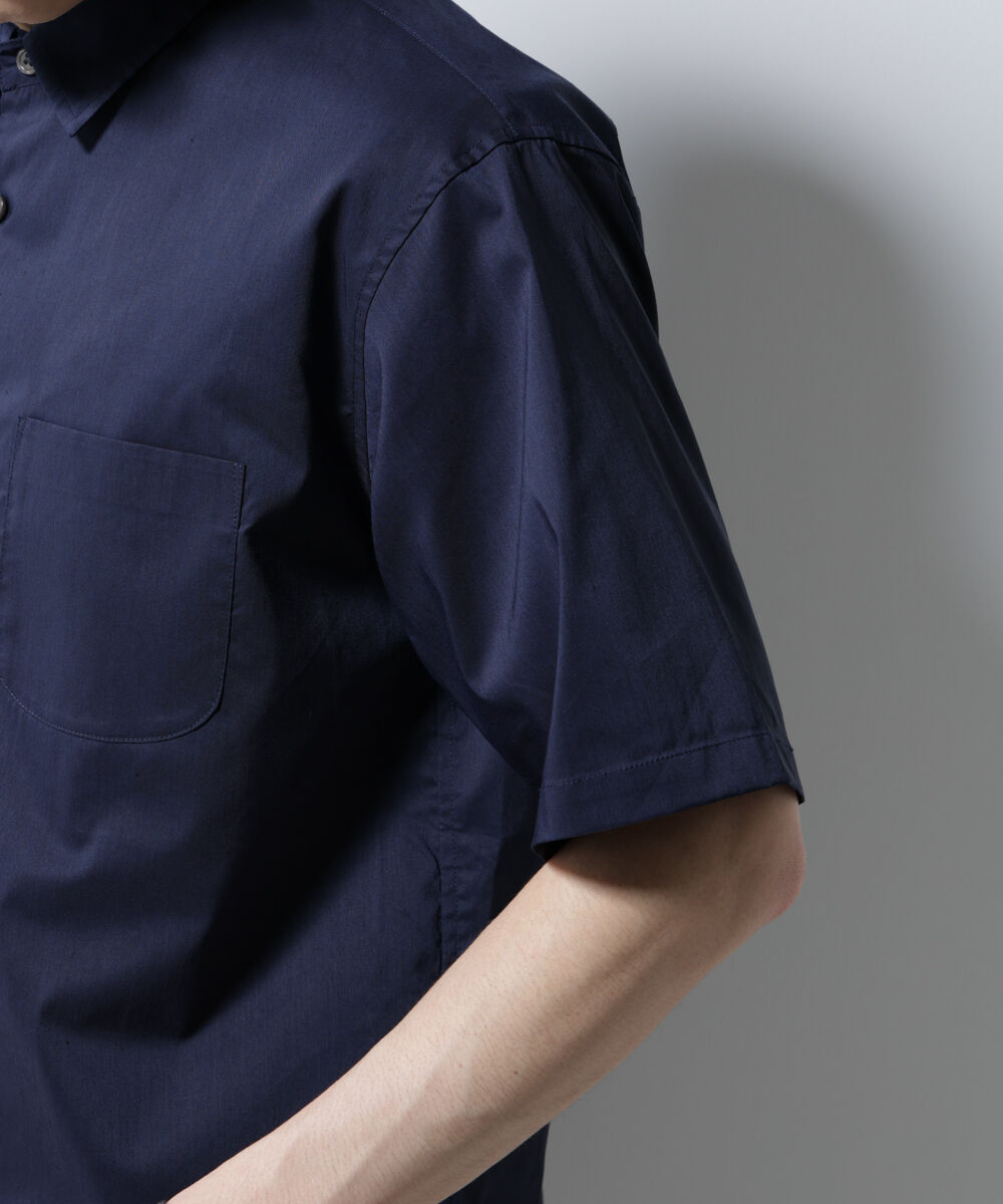 nano･universe「｢ICE FLOW LINEN｣レギュラーカラーシャツ 半袖」|シャツ・ブラウス|
