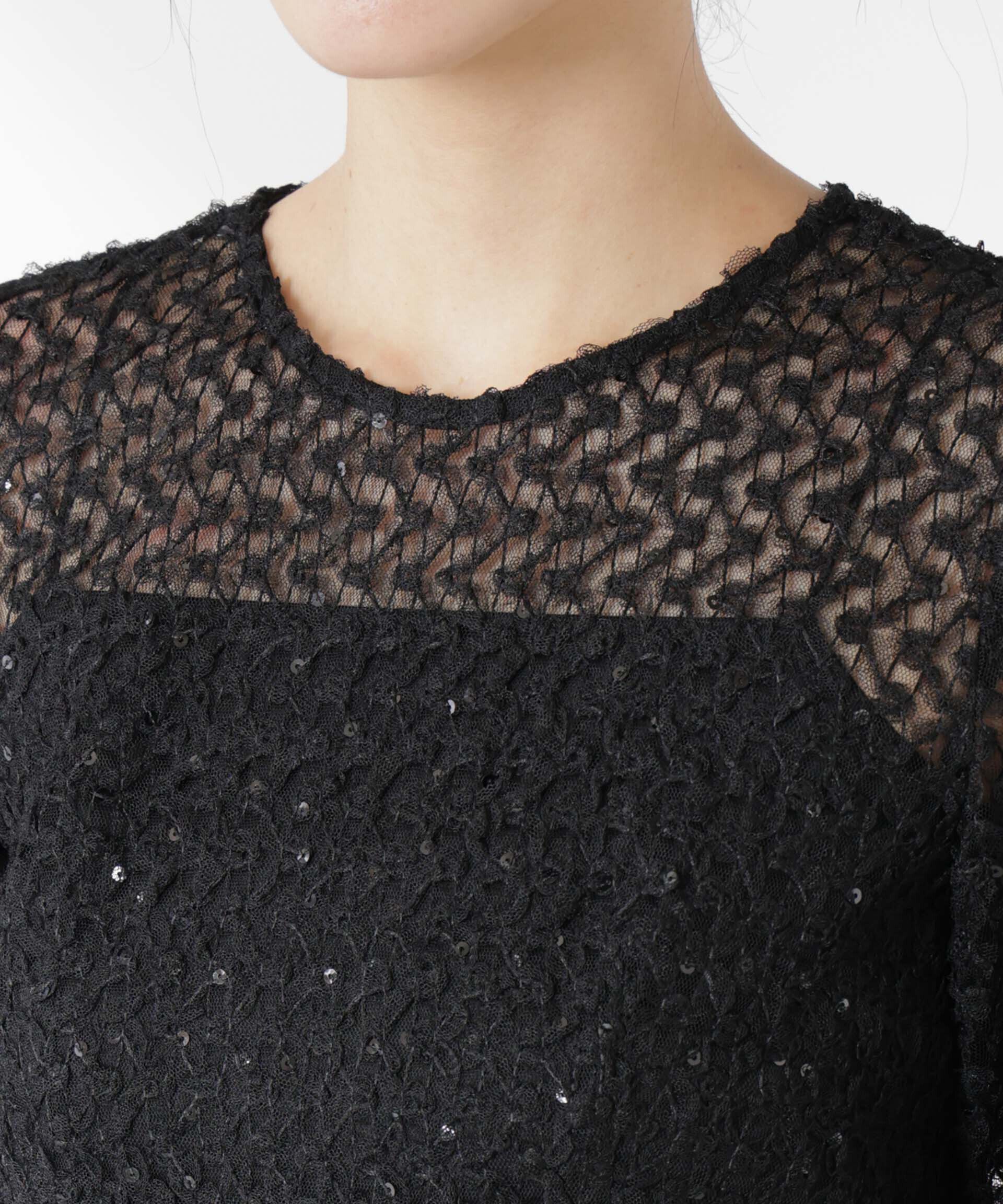 nano･universe「kaene/スパンコールレースドレス」|ワンピース|