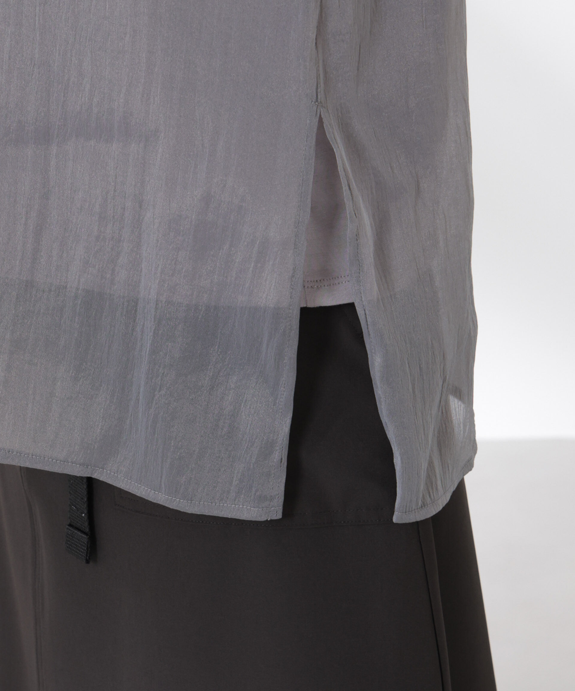 nano･universe「シアーレイヤードノースリーブカットトップス」|Tシャツ・カットソー|