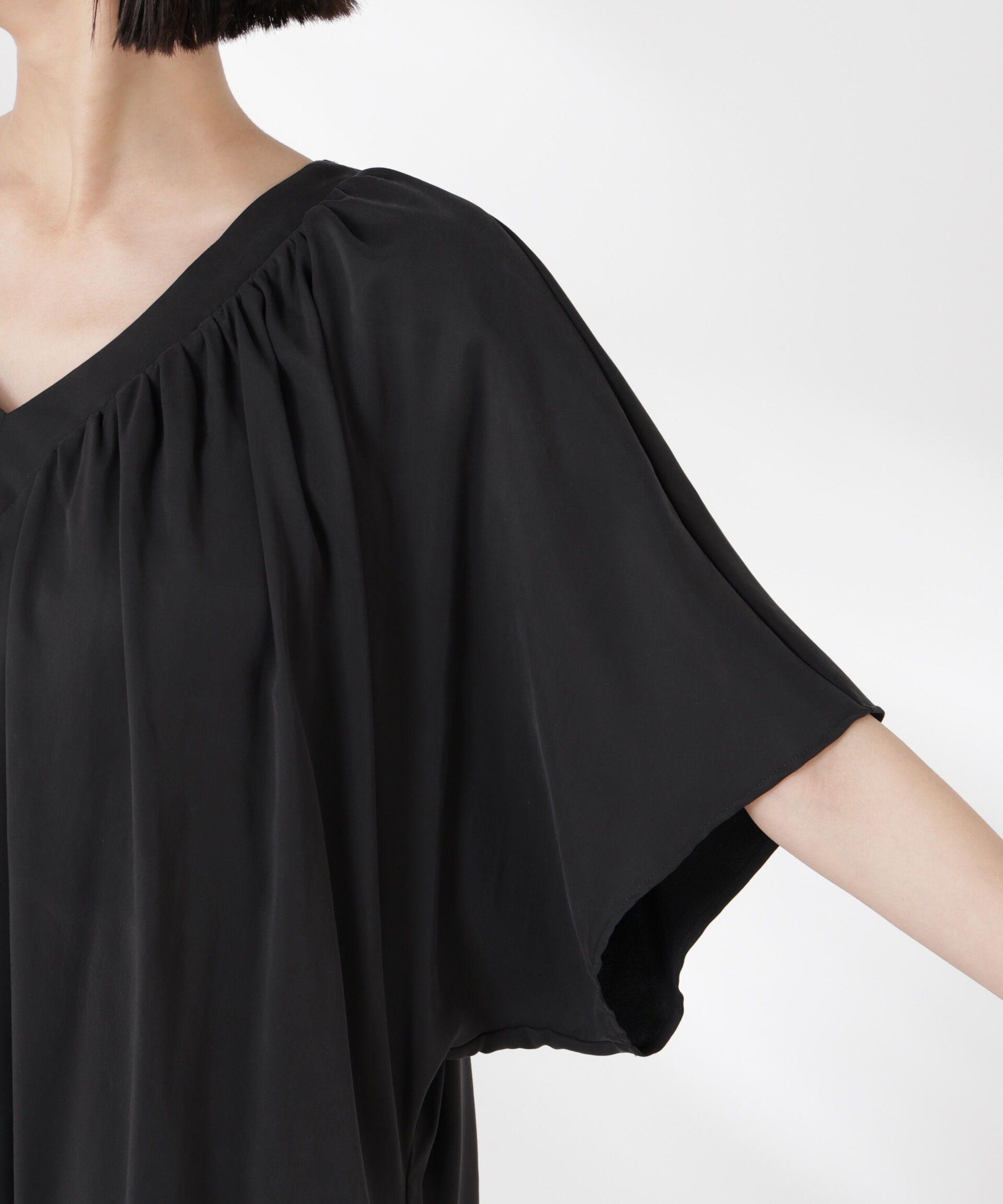 nano･universe「前後2wayボリュームギャザーワンピース」|ワンピース|