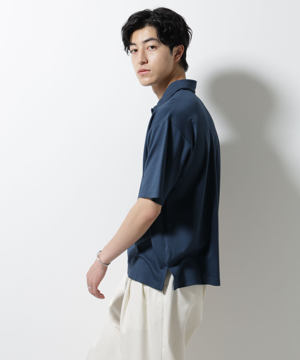 nano･universe「ポンチポロシャツ半袖」|Tシャツ・カットソー|