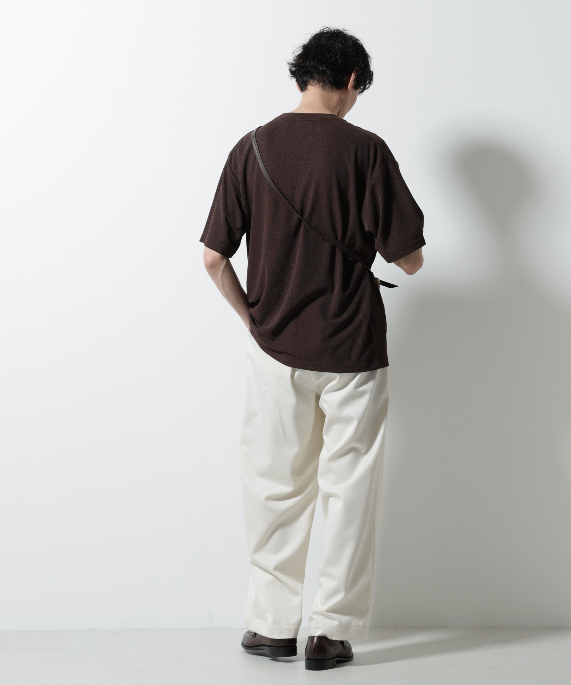 nano･universe「メランジサーフニットＴシャツ半袖」|ニット・セーター|