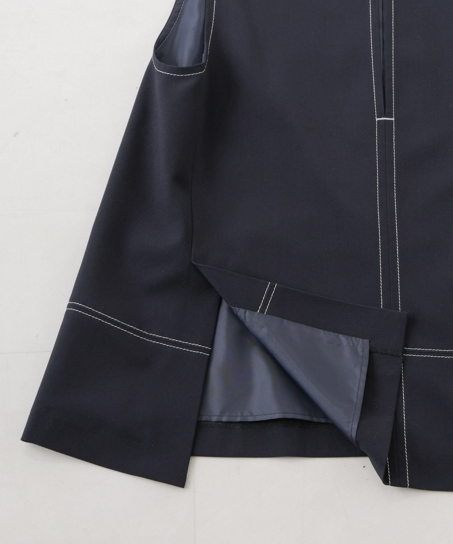 nano･universe「ドライウェザーストレッチバイカラーステッチベスト(セットアップ可)」|シャツ・ブラウス|