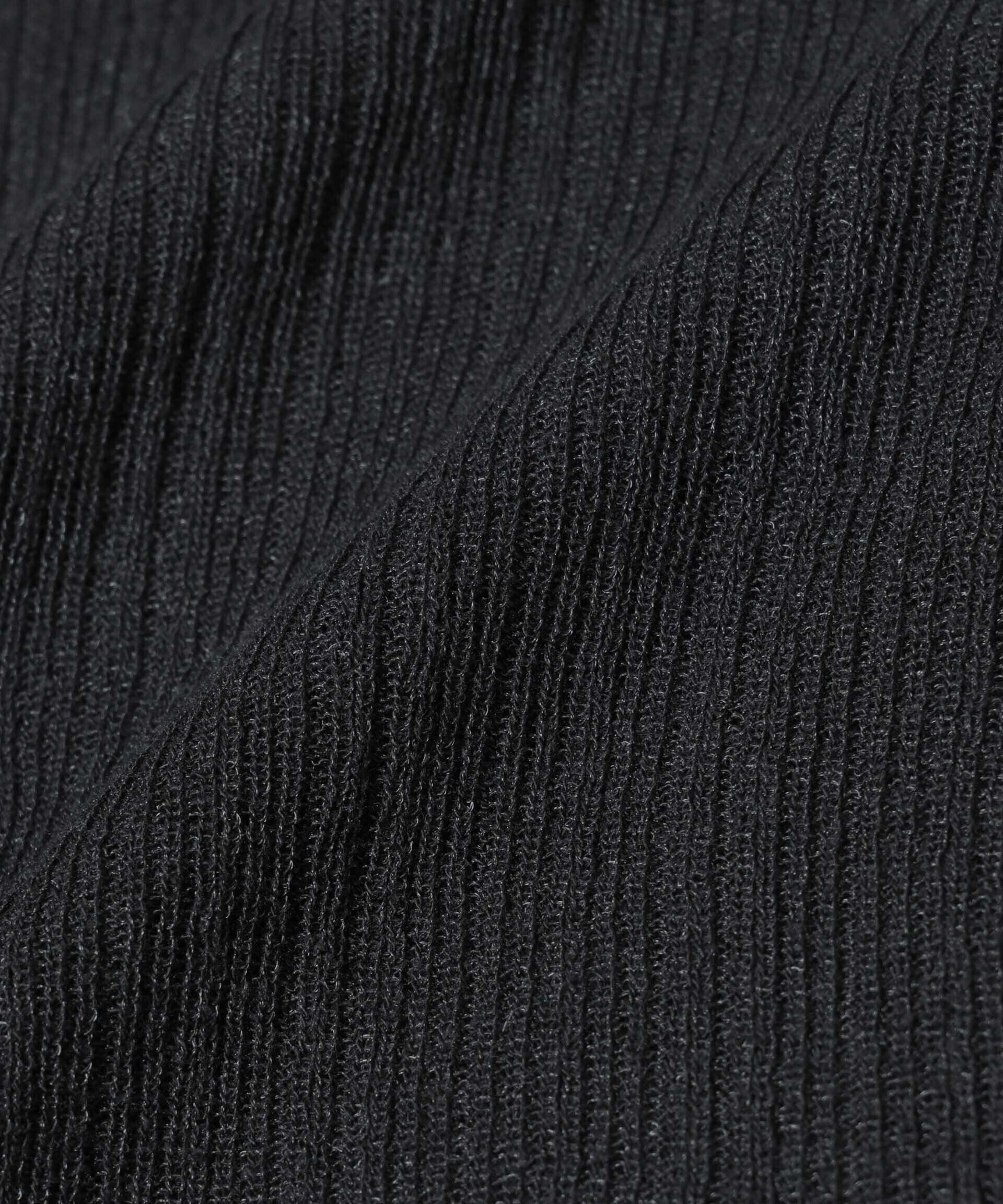 nano･universe「シアーランダムリブクルーネックニット」|ニット・セーター|