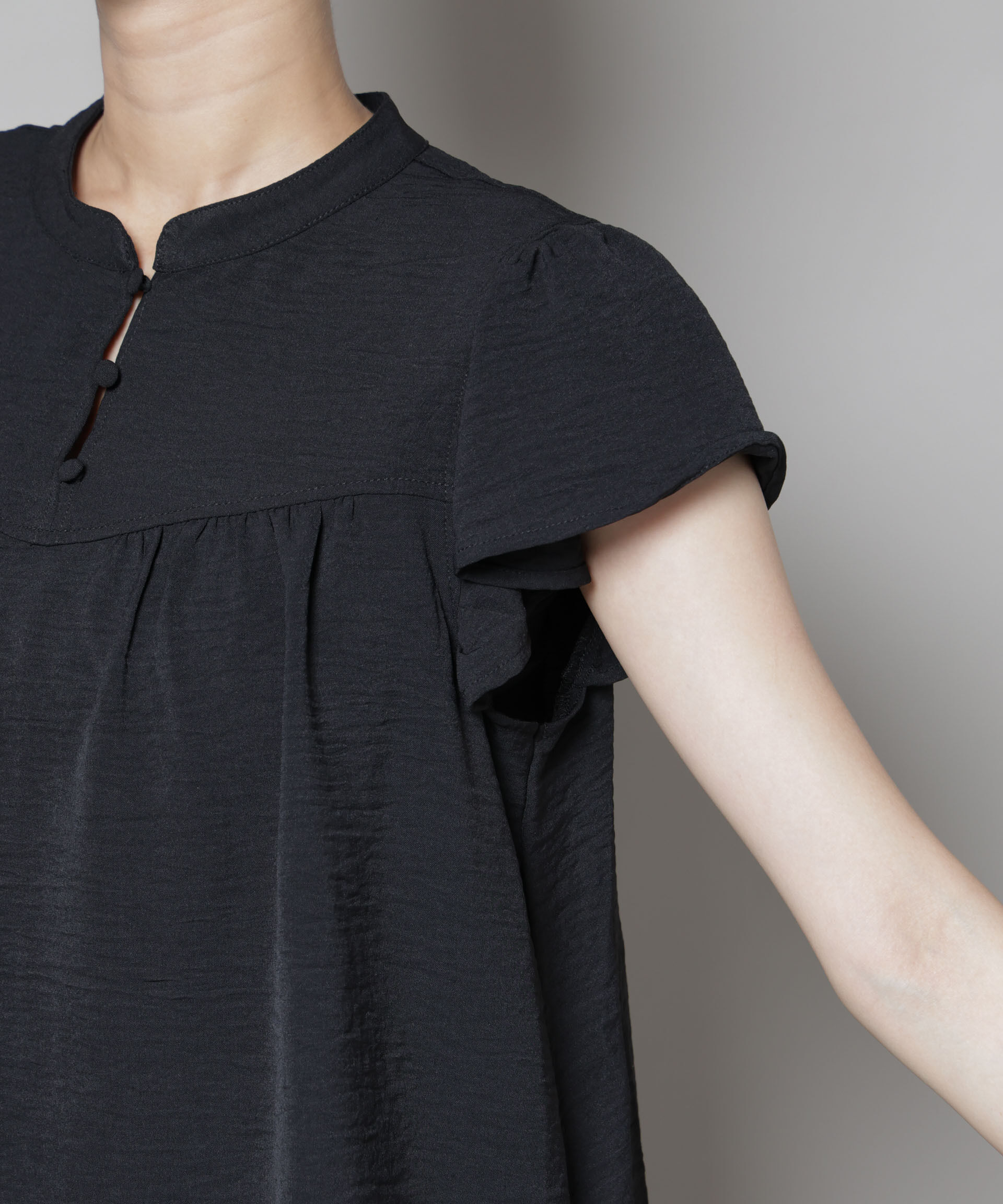 nano･universe「フリルスリーブブラウス(セットアップ可)」|シャツ・ブラウス|