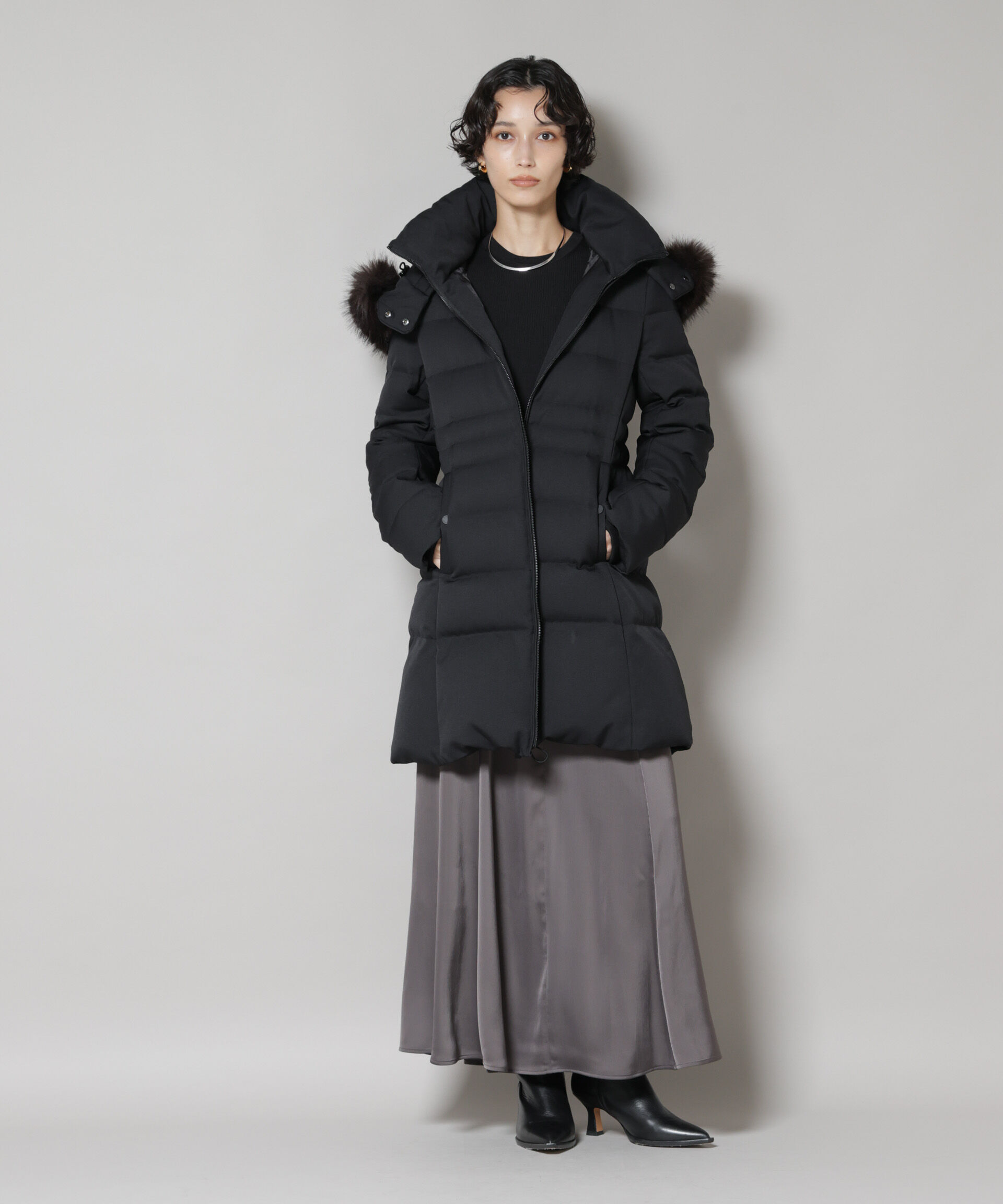 nano･universe「「西川ダウン(R)」サージロングダウン」|ダウン|