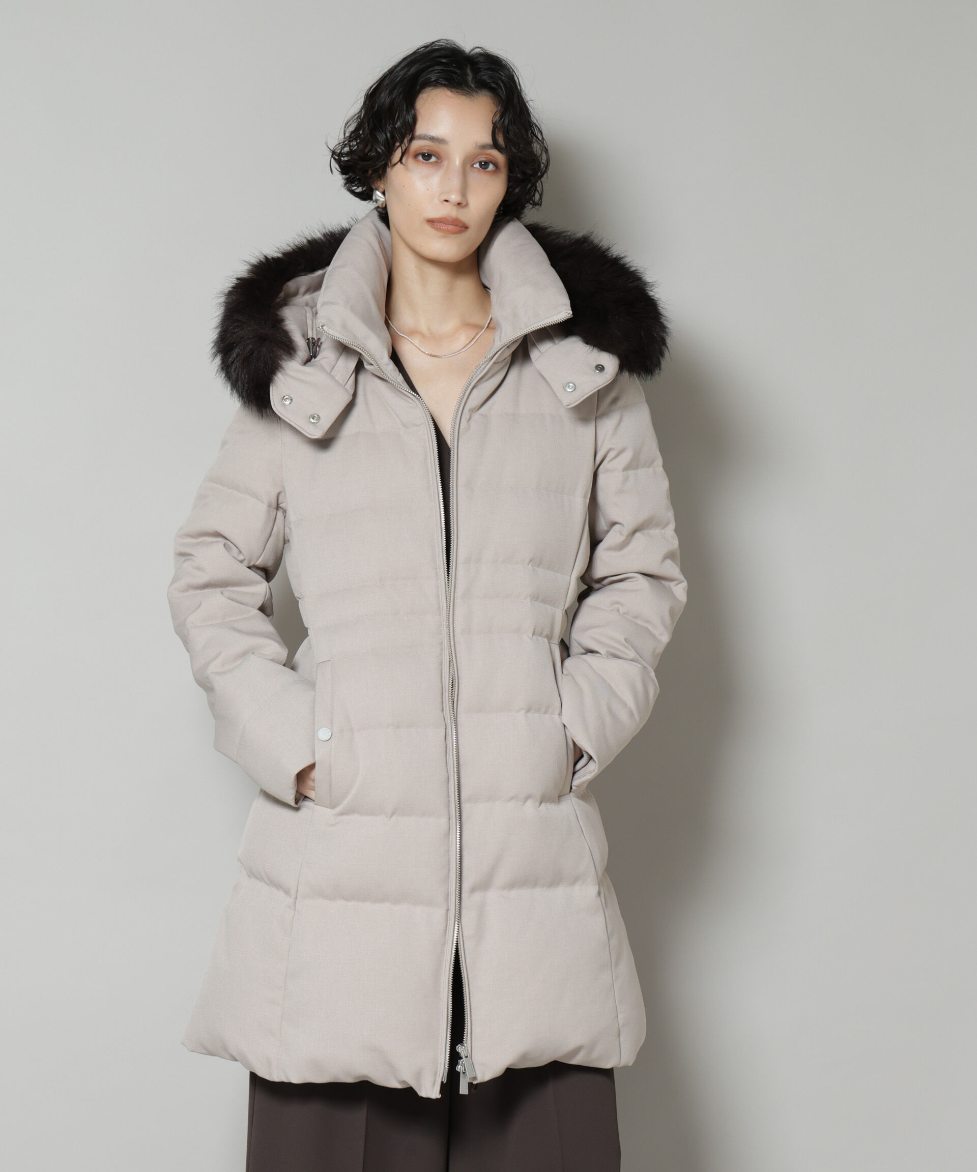 nano･universe「「西川ダウン(R)」サージロングダウン」|ダウン|