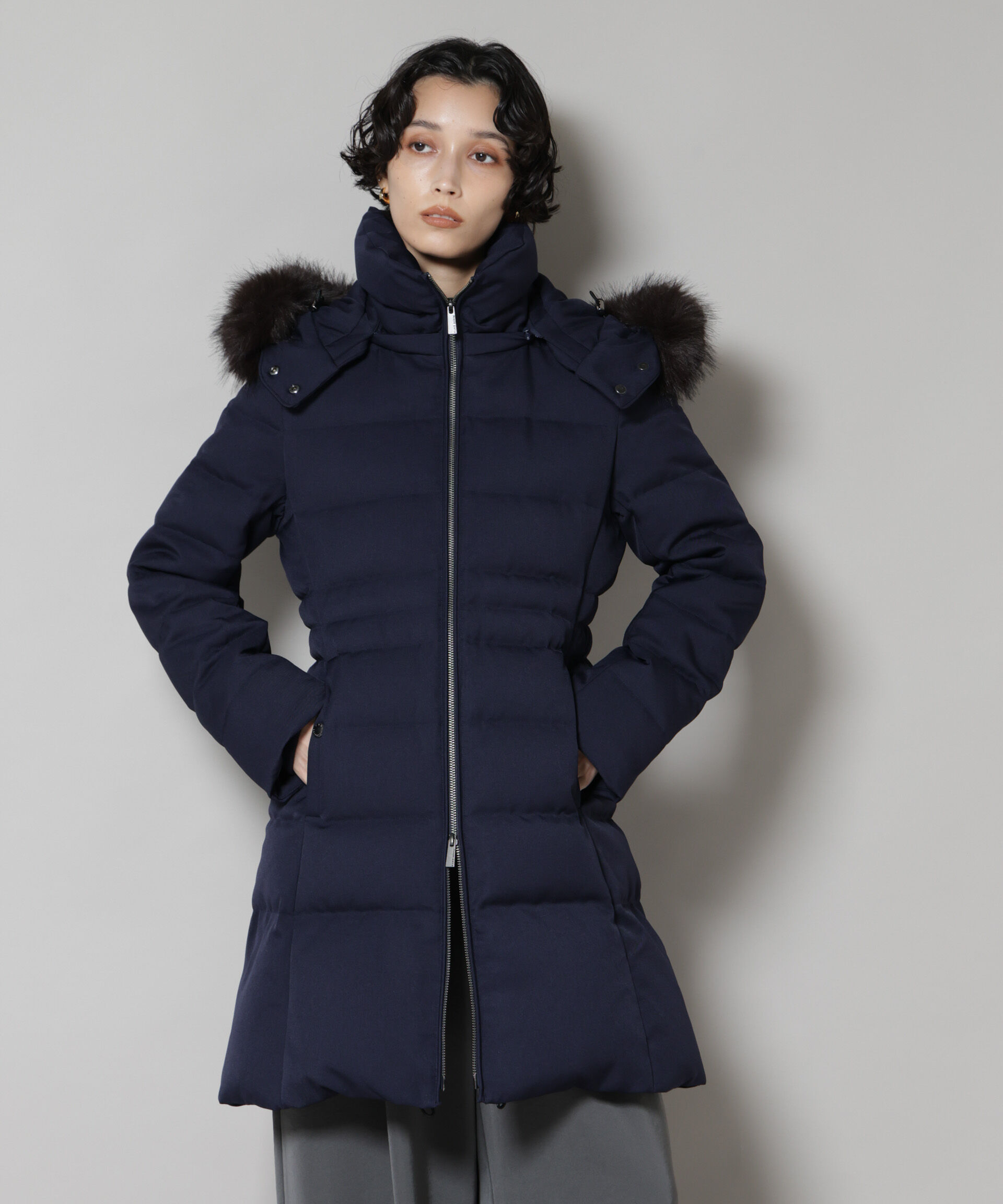 nano･universe「「西川ダウン(R)」サージロングダウン」|ダウン|