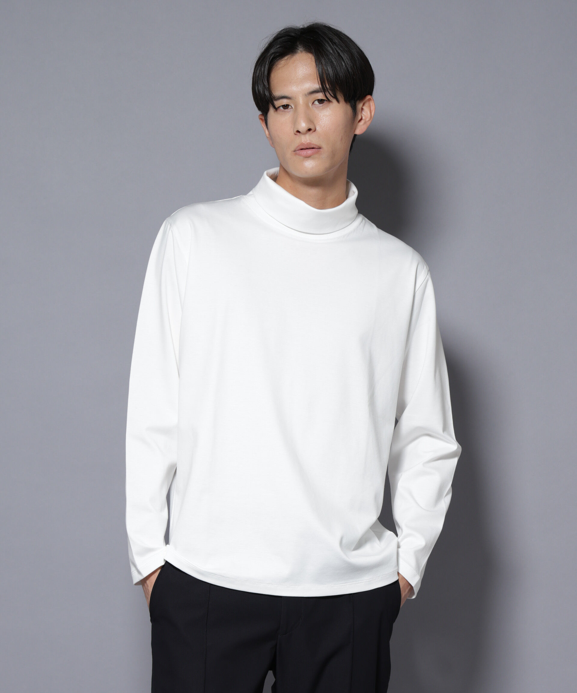 nano･universe「ジャケT(R) プレミアム タートルネック 長袖」|Tシャツ・カットソー|