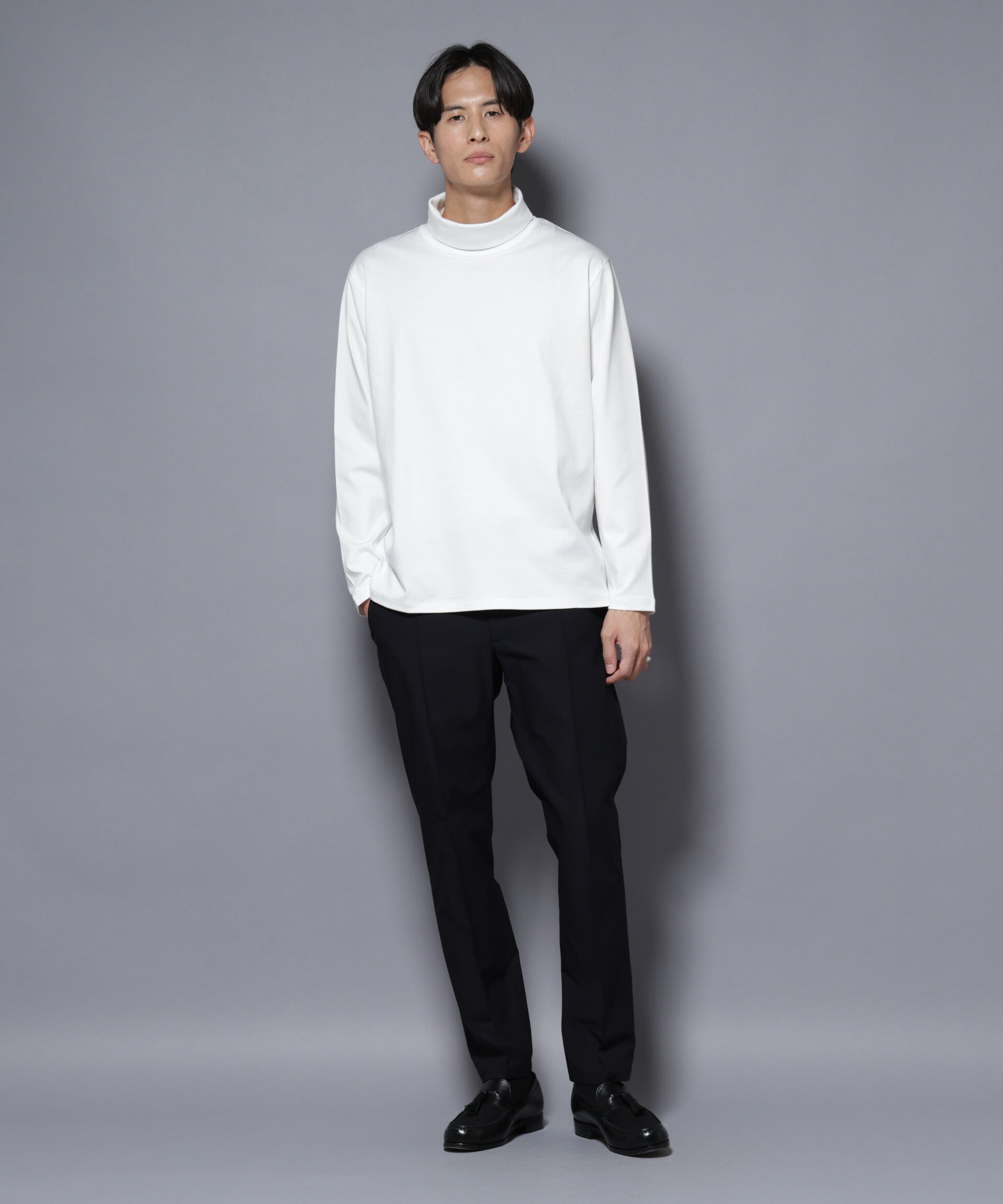 nano･universe「ジャケT(R) プレミアム タートルネック 長袖」|Tシャツ・カットソー|