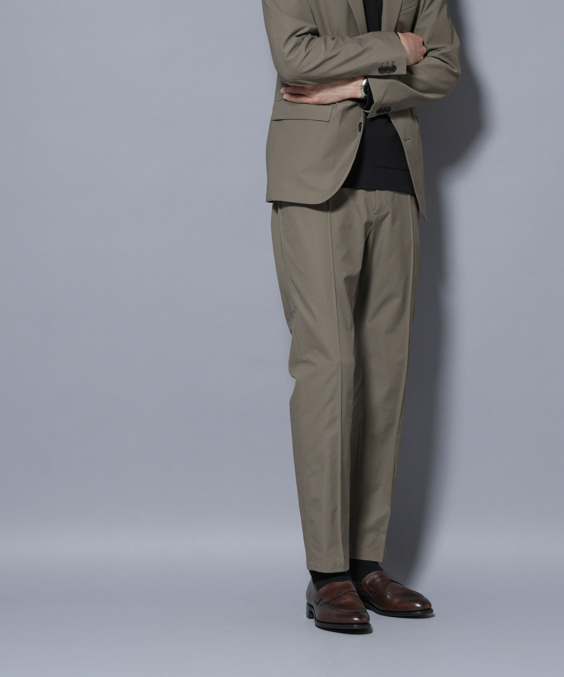 nano･universe「「N TROUSERS BASIC」TEXBRID(R) ツイルパンツ/ストレッチ・撥水(セットアップ可)」|スーツ|