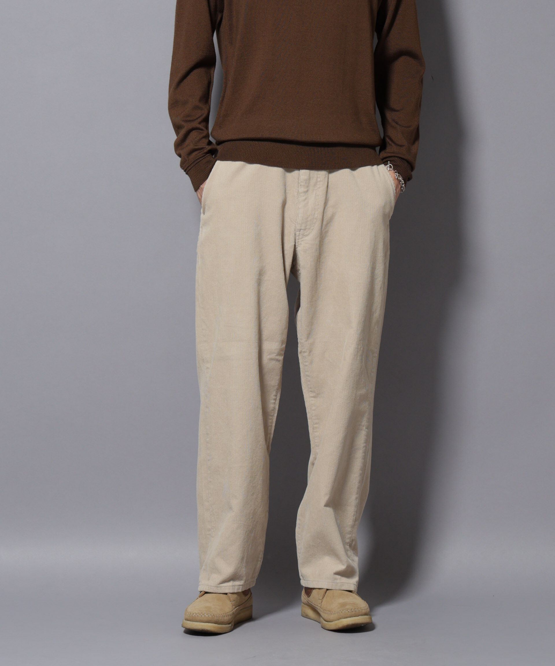 nano･universe「コーデュロイイージーバギーパンツ」|チノ|